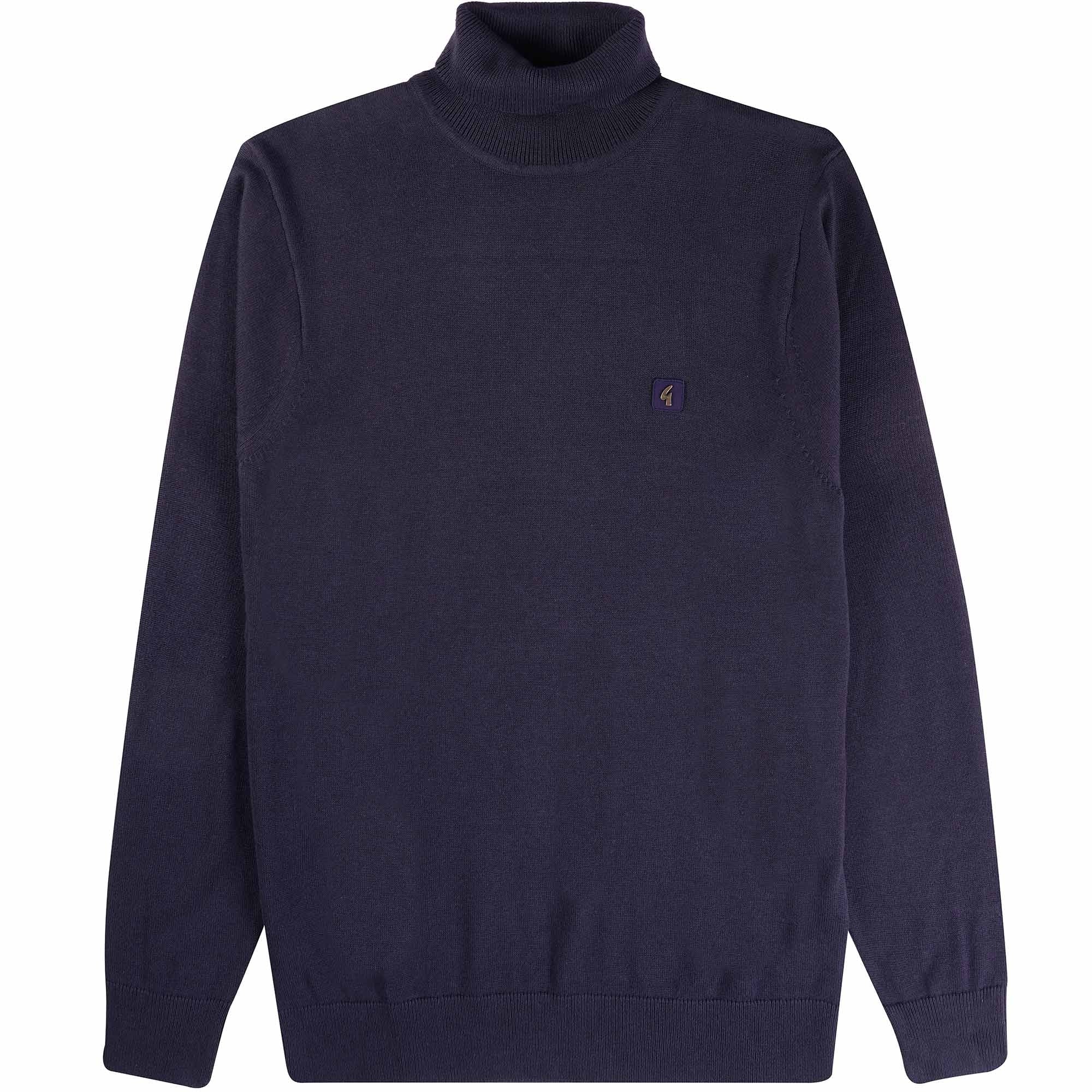 Gabicci Vintage Ricardo Roll Neck Jumper - Navy