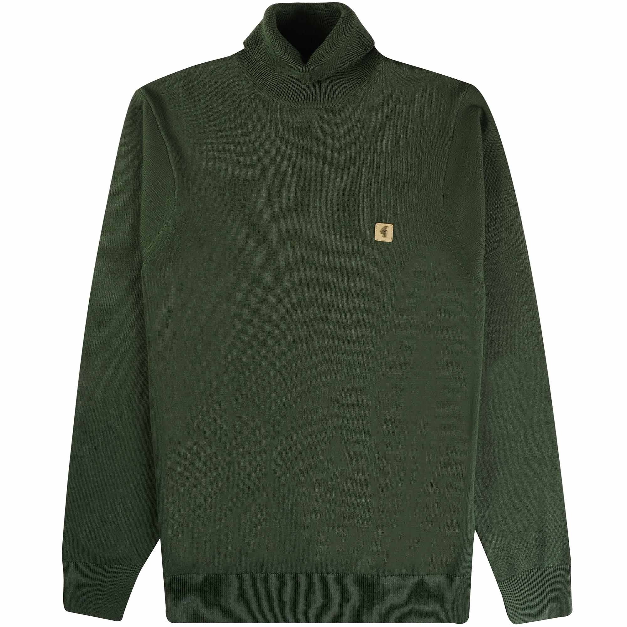 Gabicci Vintage Ricardo Roll Neck Jumper - Forest