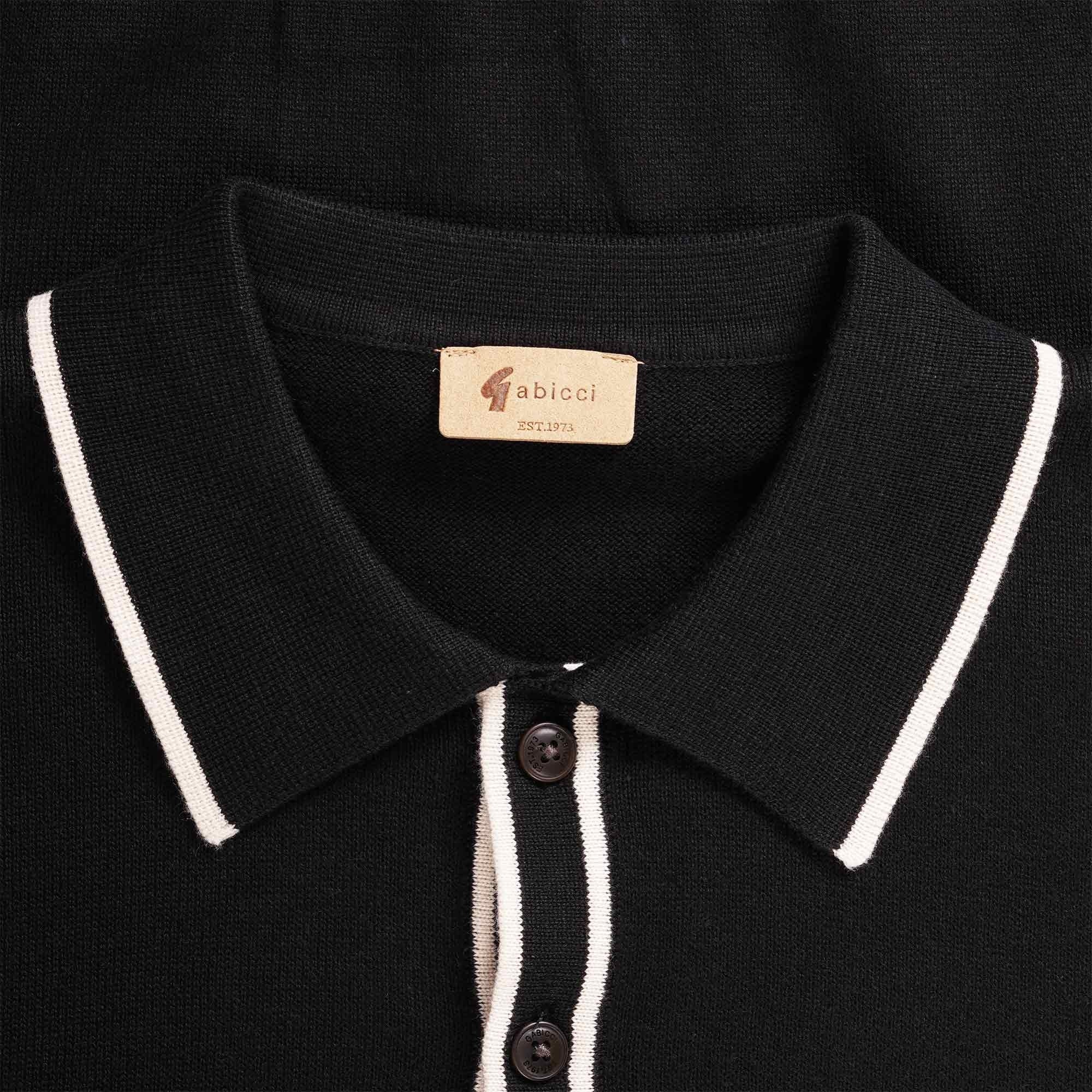 Gabicci Vintage Lineker Polo Shirt - Black