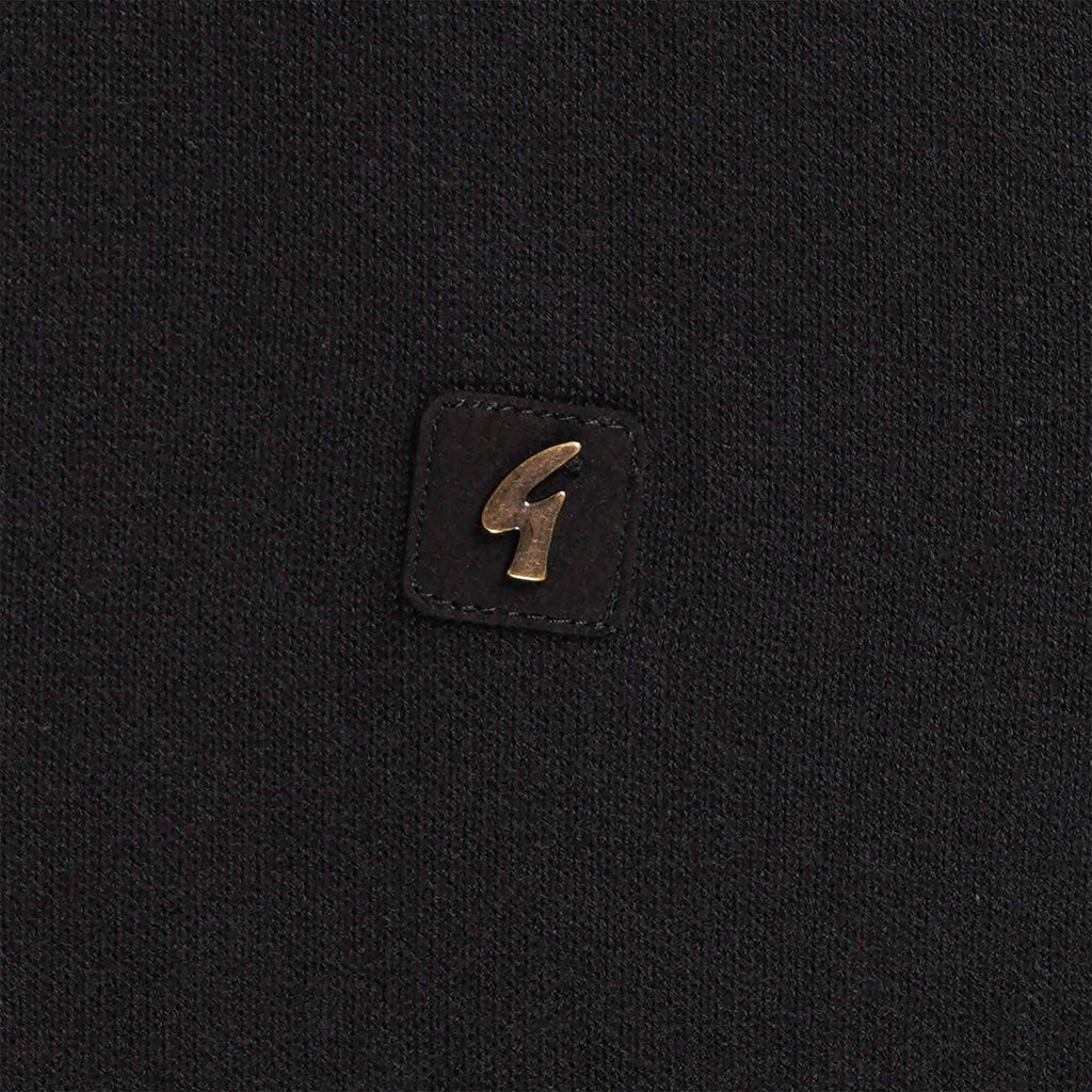 Gabicci Vintage Francesco Long Sleeved Polo Shirt - Black