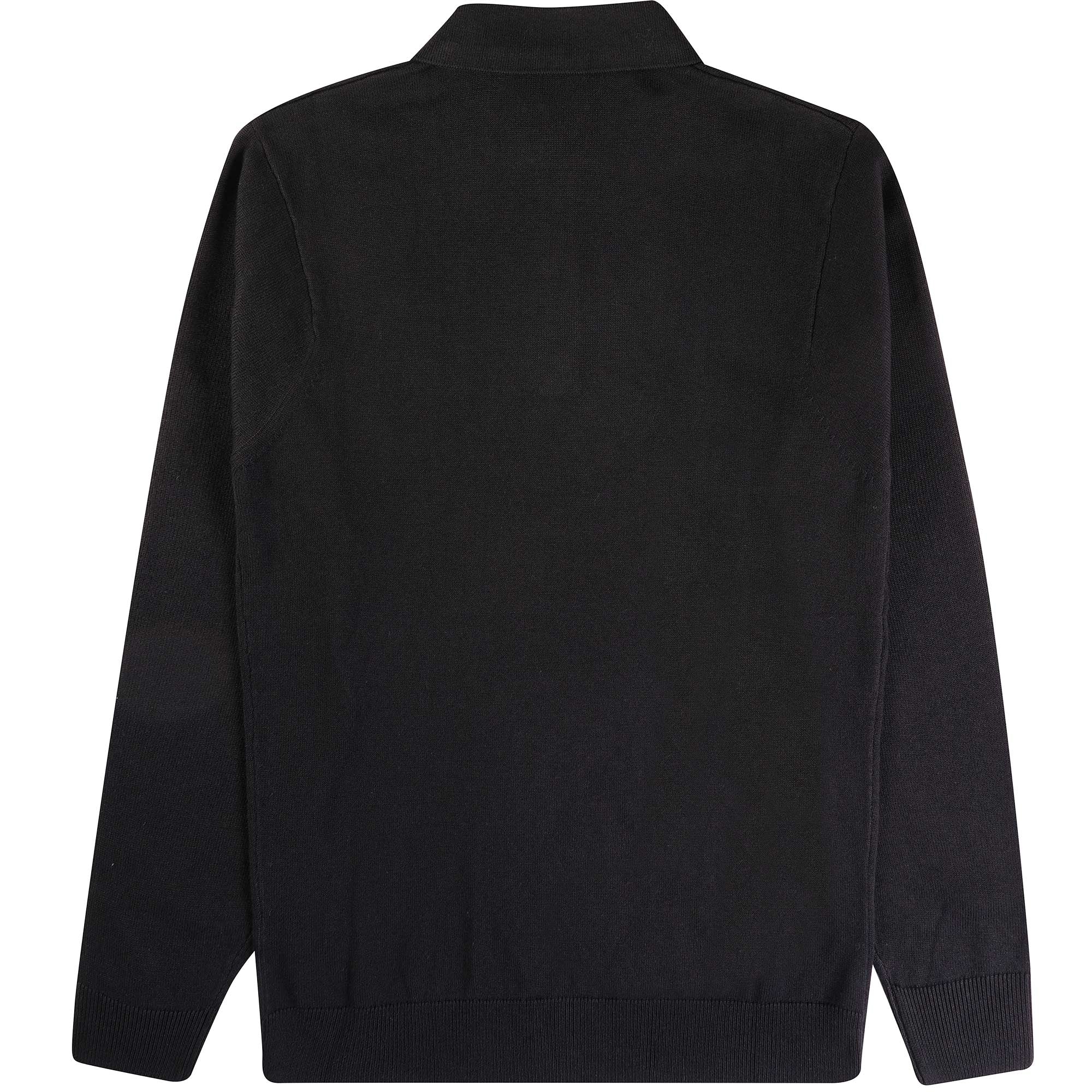 Gabicci Vintage Francesco Long Sleeved Polo Shirt - Black