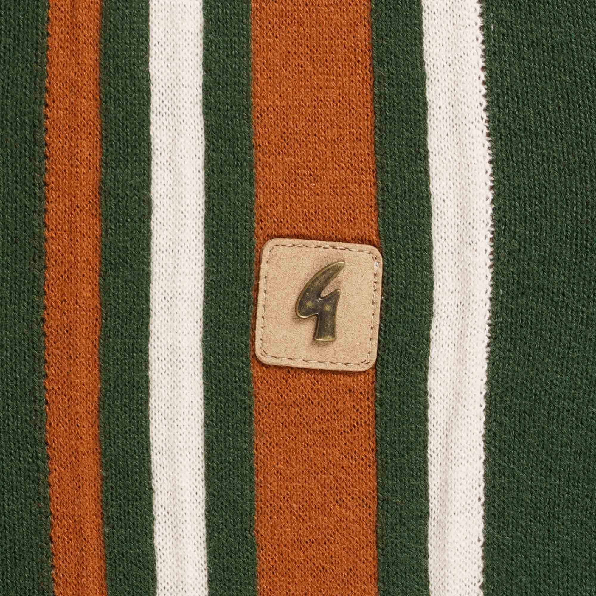 Gabicci Vintage Soda Long Sleeved Polo Shirt - Forest
