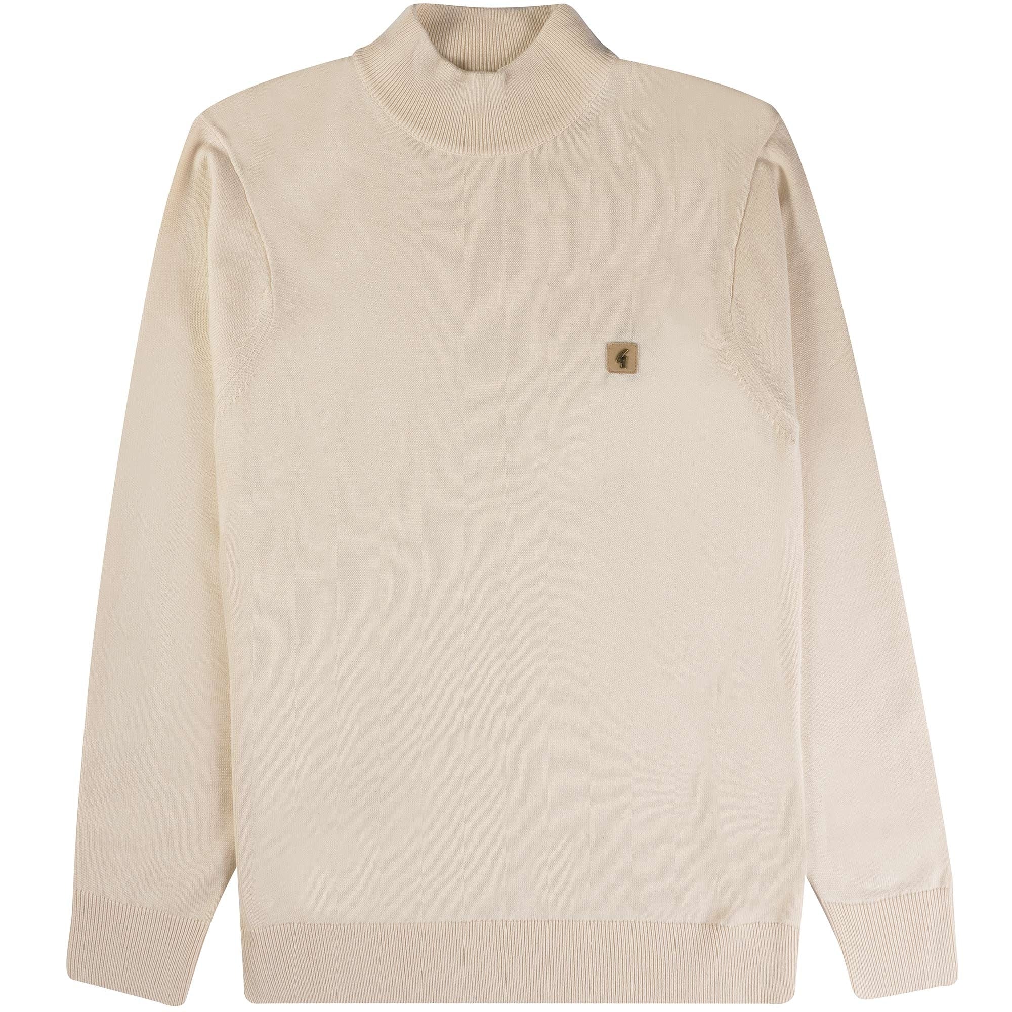 Gabicci Vintage Duke Turtle Neck Jumper - Cream