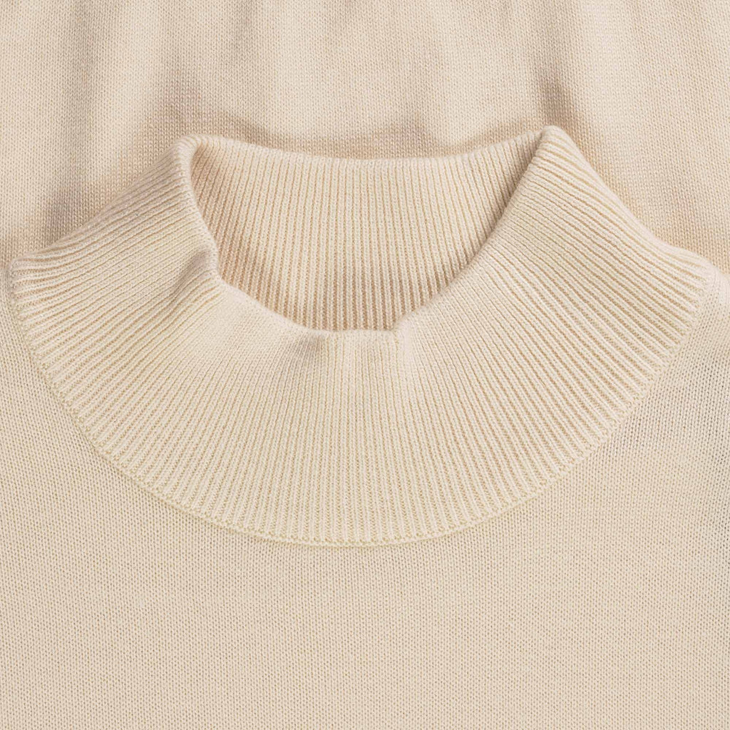 Gabicci Vintage Duke Turtle Neck Jumper - Cream