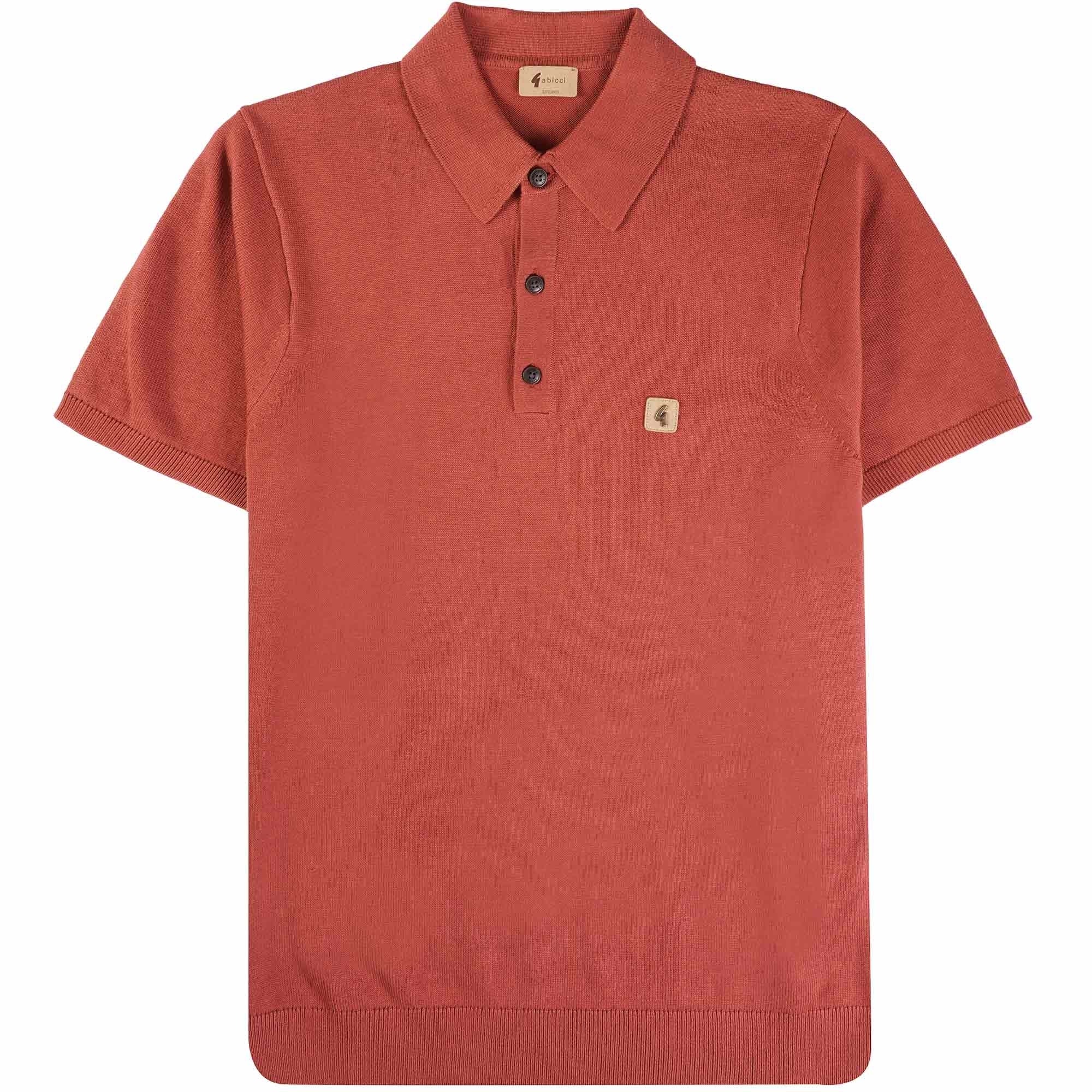 Gabicci Vintage Jackson Polo Shirt - Rust
