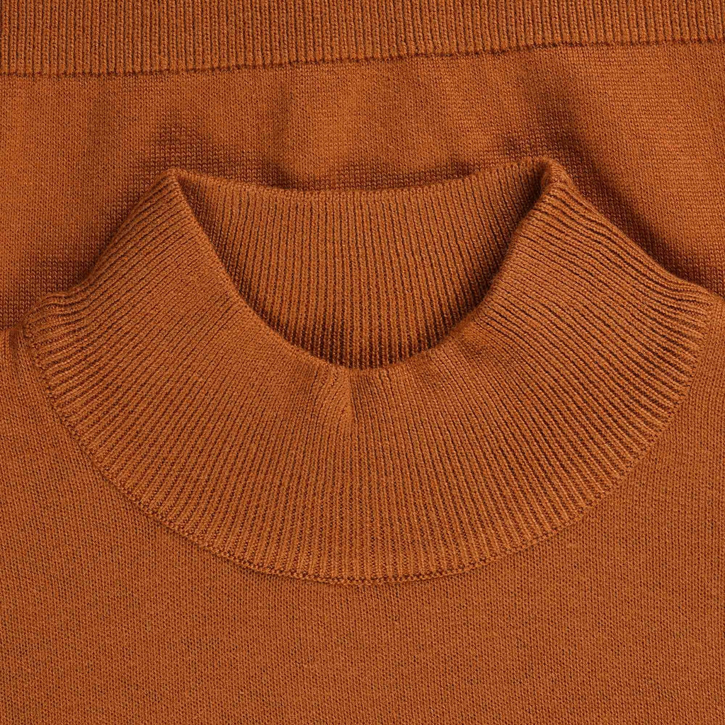 Gabicci Vintage Duke Turtle Neck Jumper - Toffee
