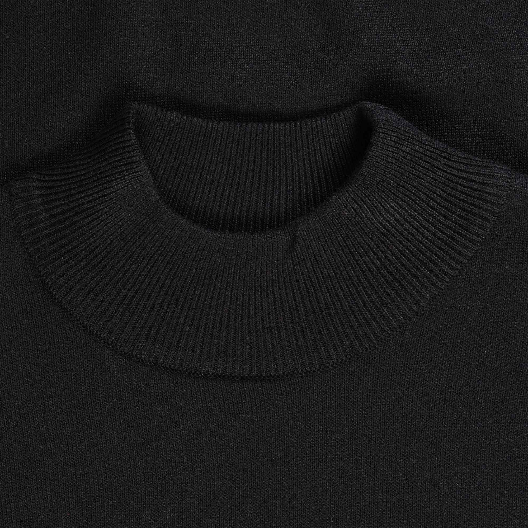 Gabicci Vintage Duke Turtle Neck Jumper - Black
