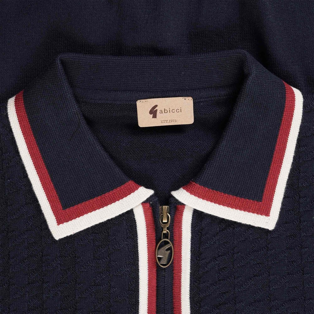Gabicci Vintage Templo Polo Shirt - Navy