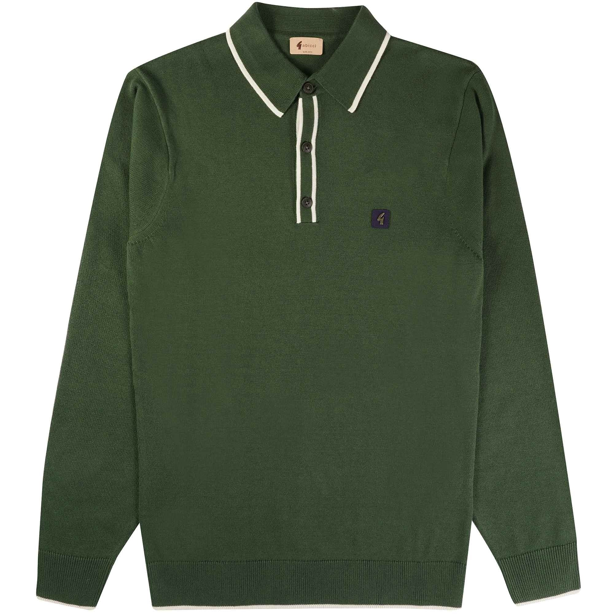 Gabicci Vintage Lineker Polo Shirt - Forest