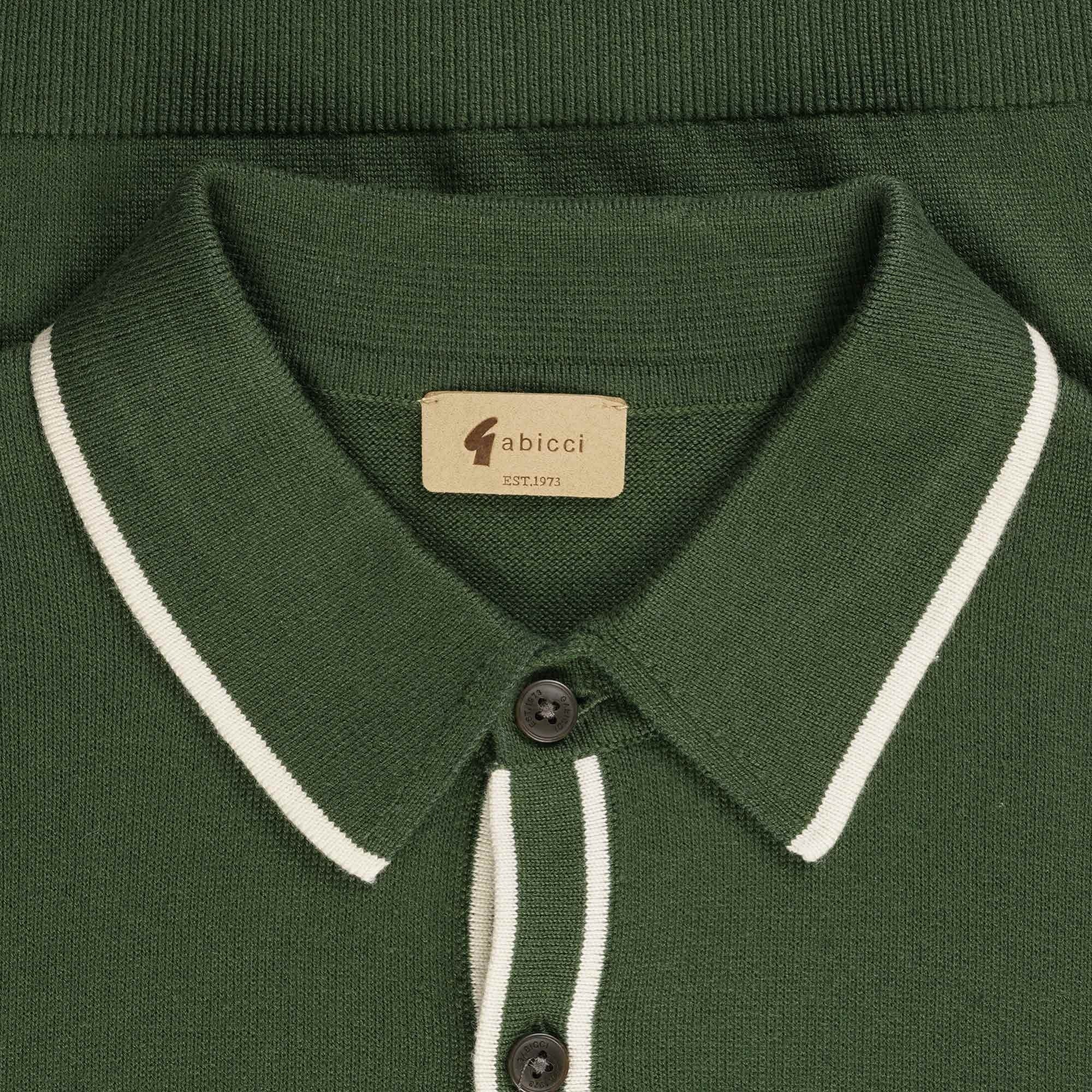 Gabicci Vintage Lineker Polo Shirt - Forest