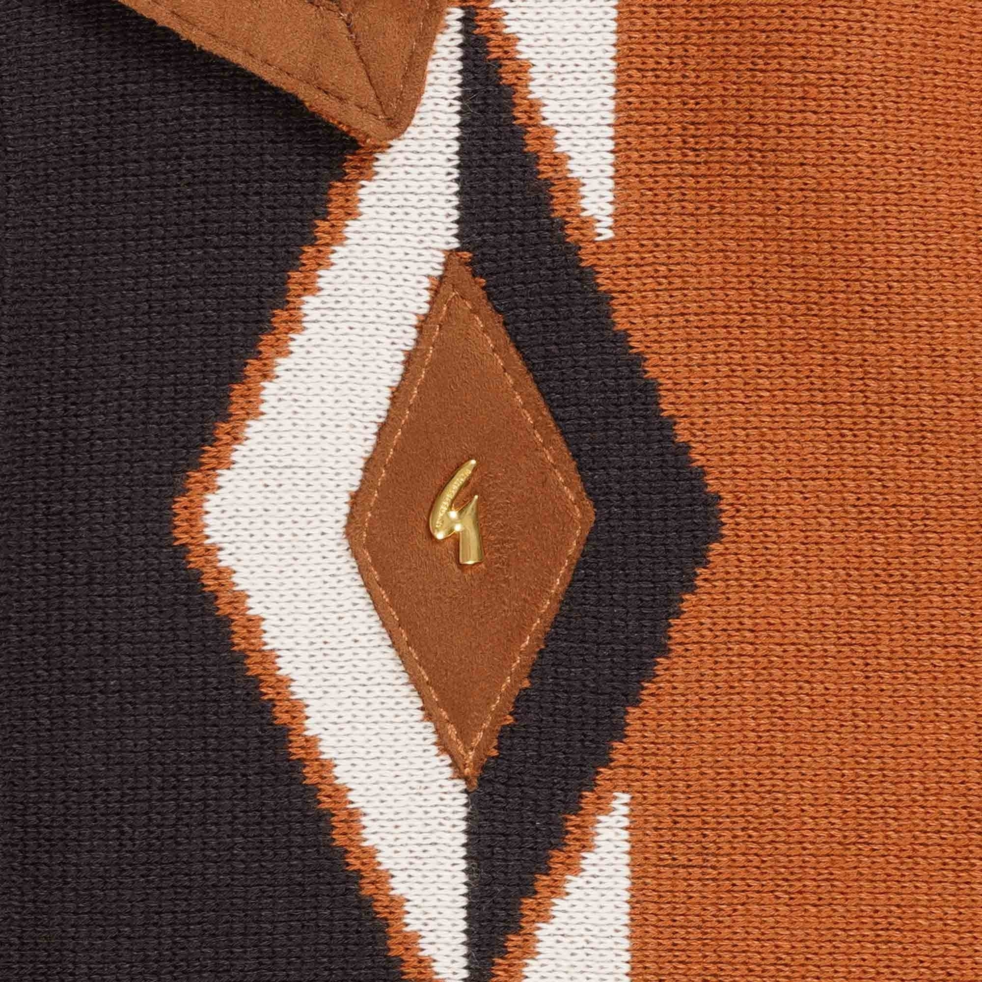 Gabicci Vintage 50th Anniversary Penfold Polo Shirt - Toffee