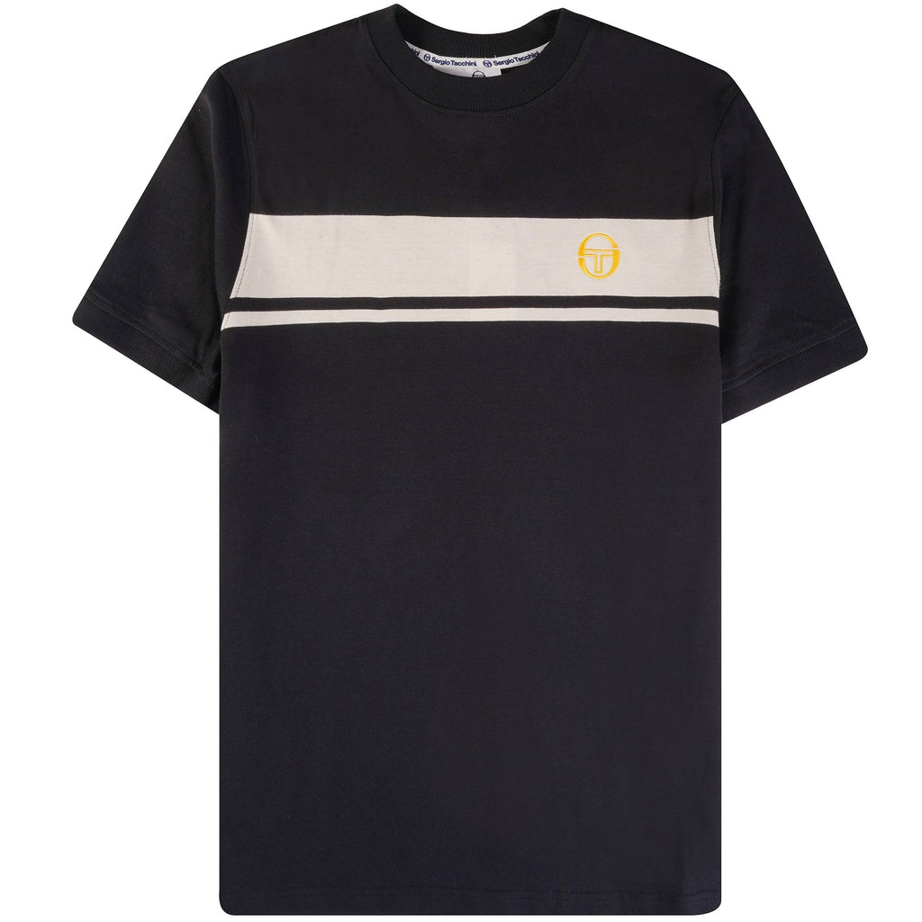 Sergio Tacchini Master T-Shirt - Black and Gardenia