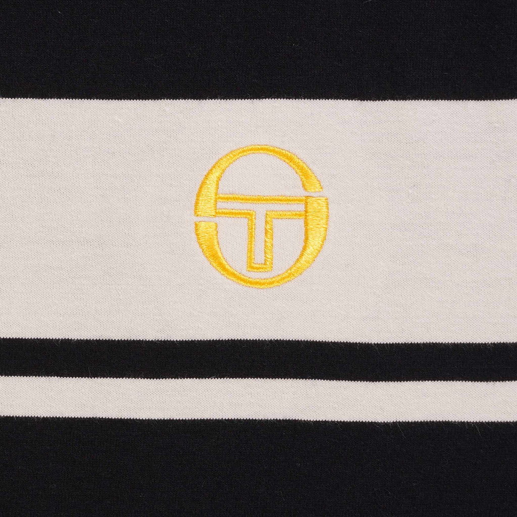 Sergio Tacchini Master T-Shirt - Black and Gardenia