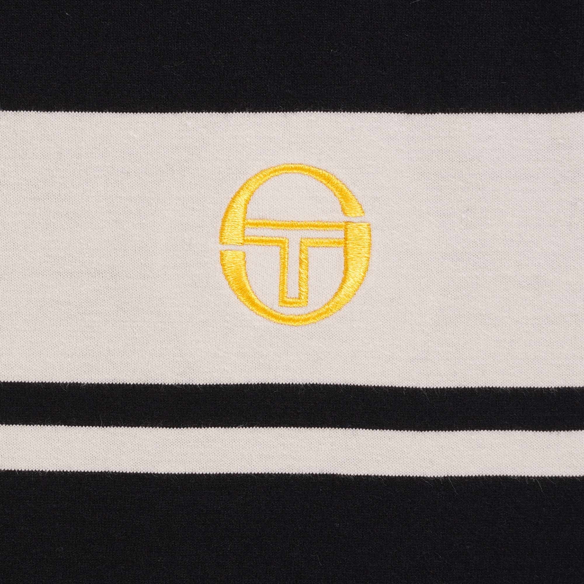 Sergio Tacchini Master T-Shirt - Black and Gardenia