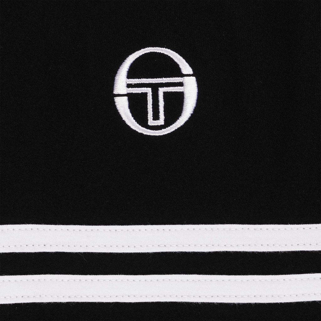 Sergio Tacchini Supermac T-Shirt - Black and Surf