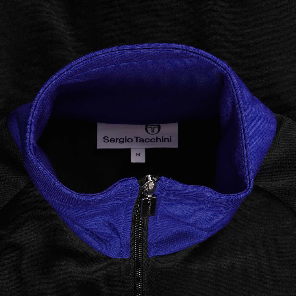 Sergio Tacchini Dallas Track Top - Black and Surf