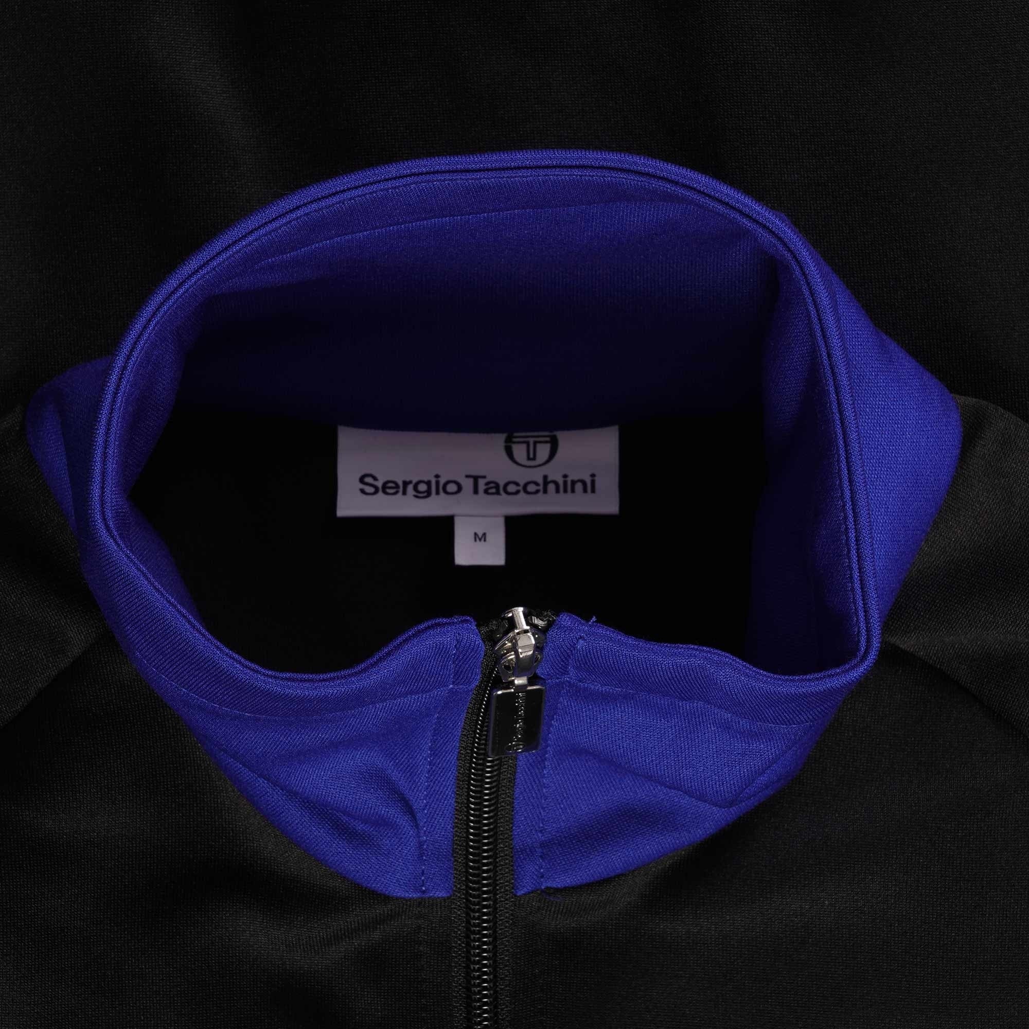 Sergio Tacchini Dallas Track Top - Black and Surf
