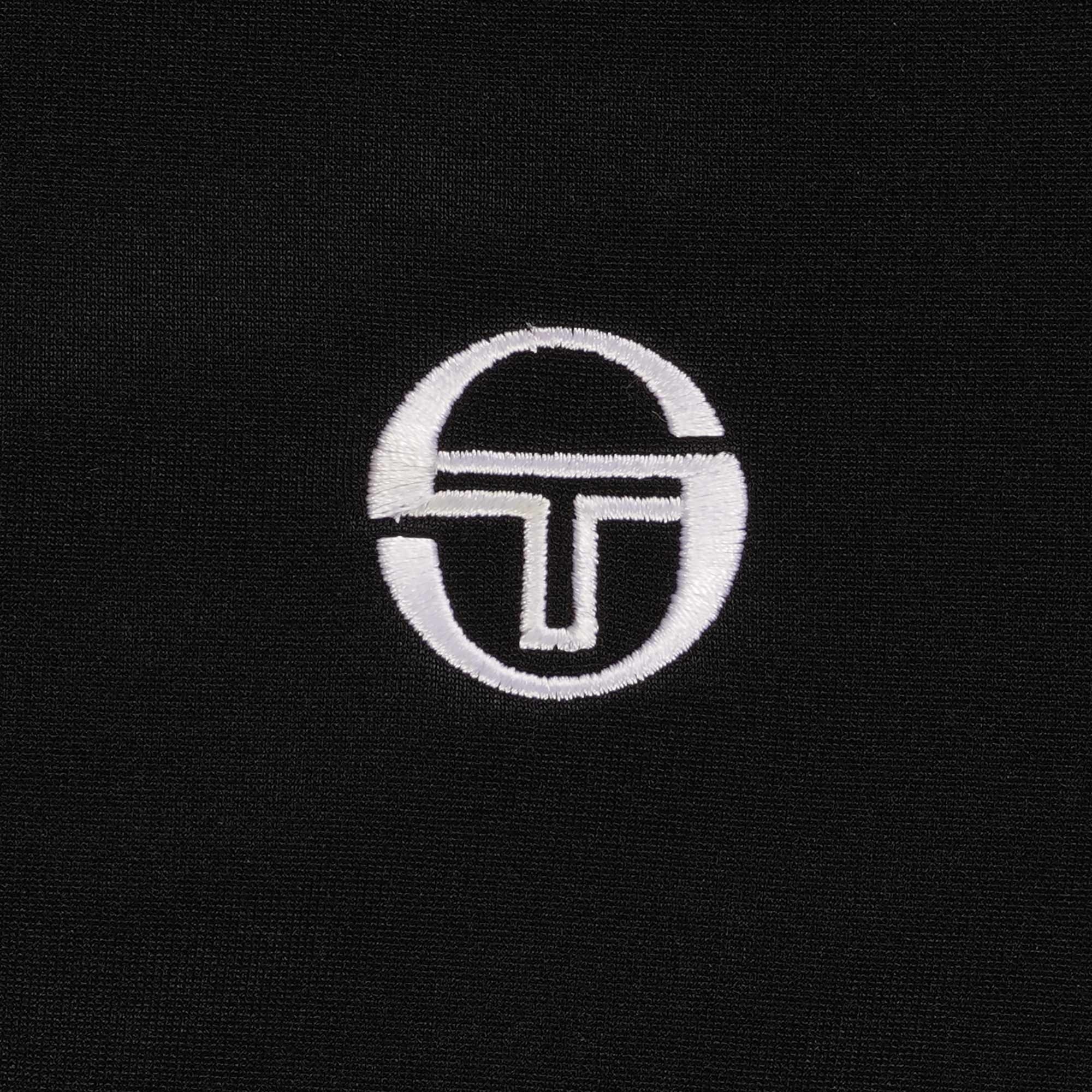Sergio Tacchini Dallas Track Top - Black and Surf