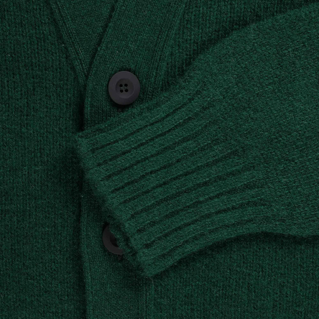 Howlin' Shaggy Bear Cardigan - Forest