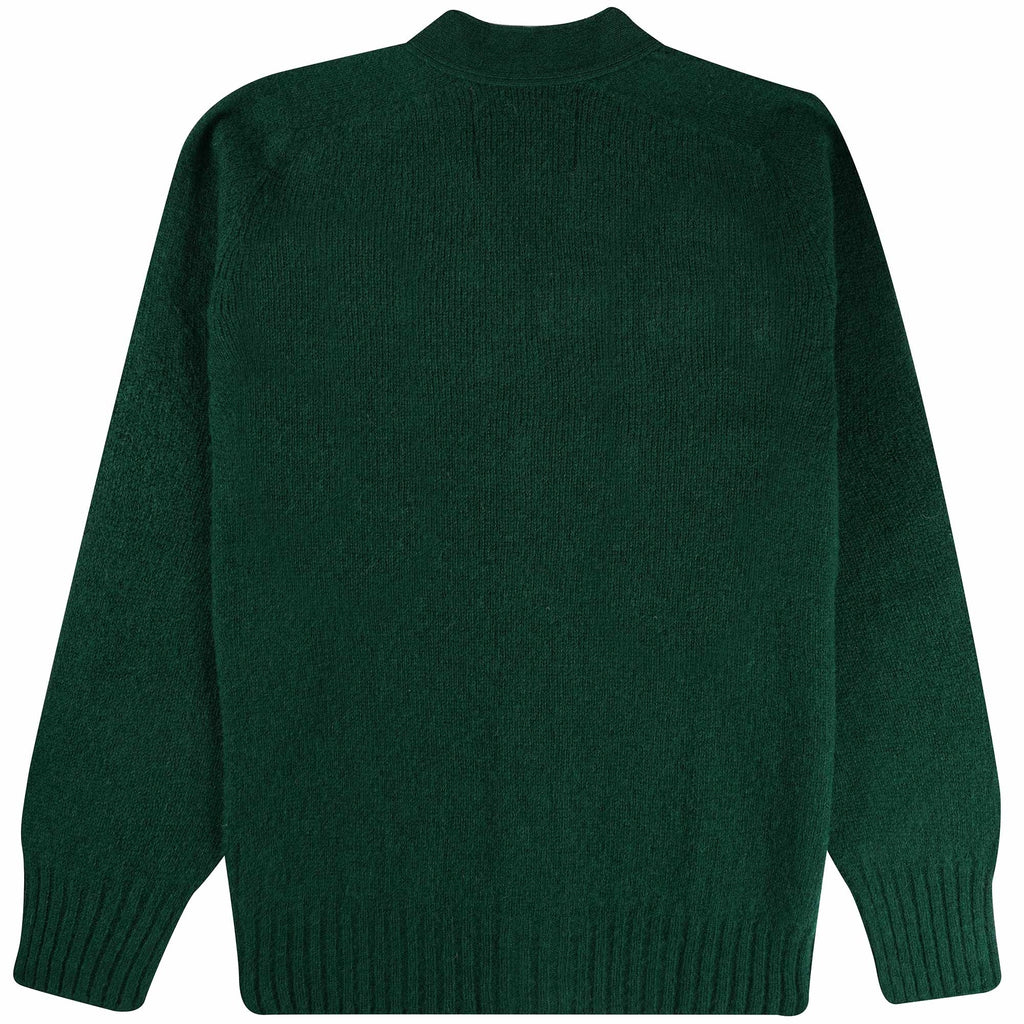 Howlin' Shaggy Bear Cardigan - Forest