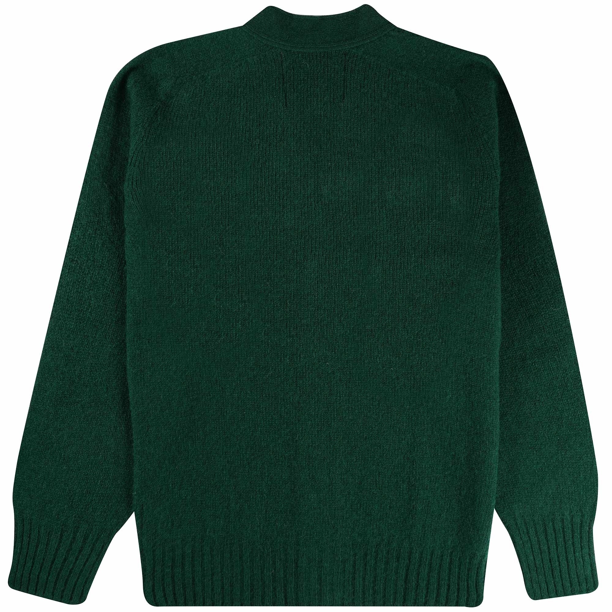 Howlin' Shaggy Bear Cardigan - Forest