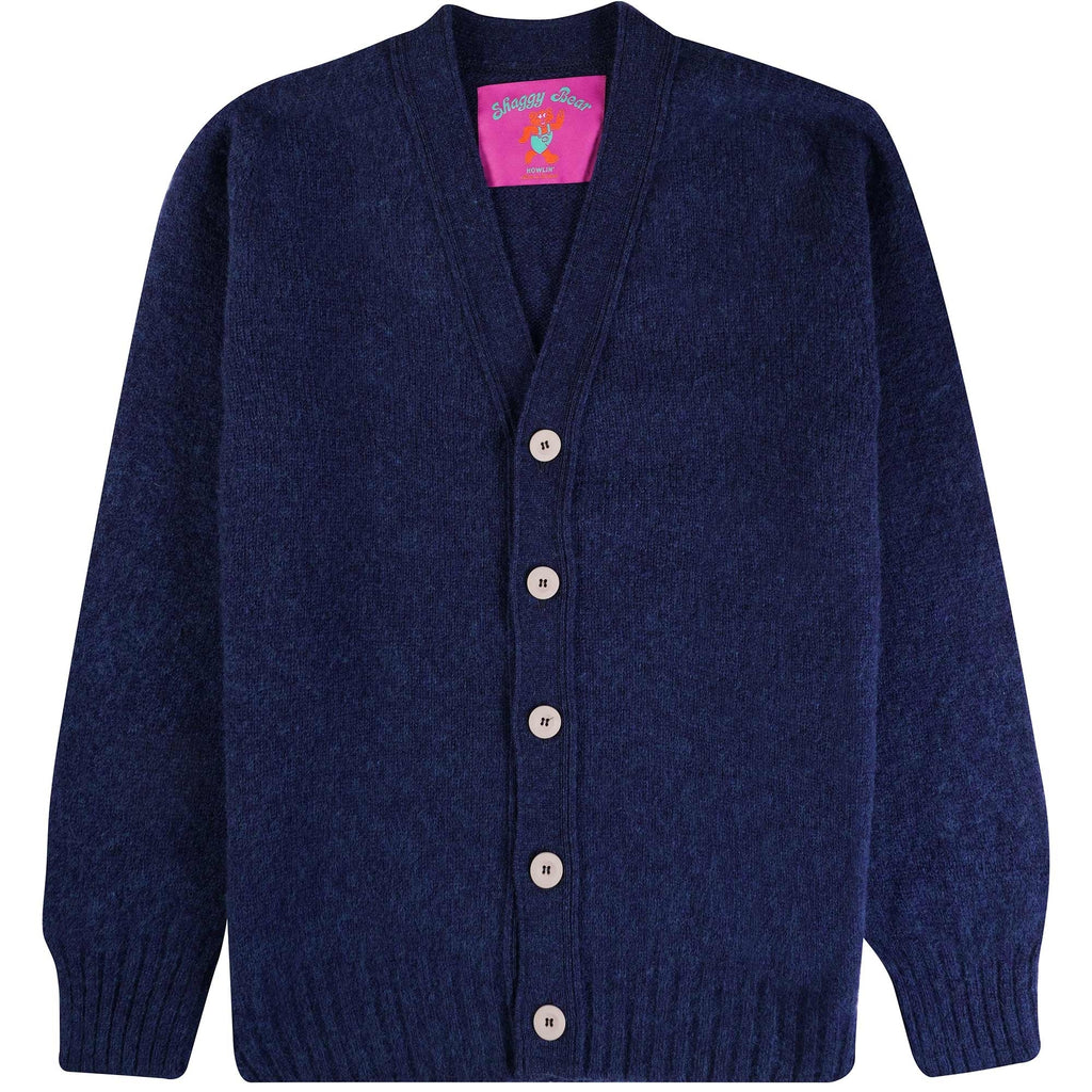 Howlin' Shaggy Bear Cardigan - Magic Blue