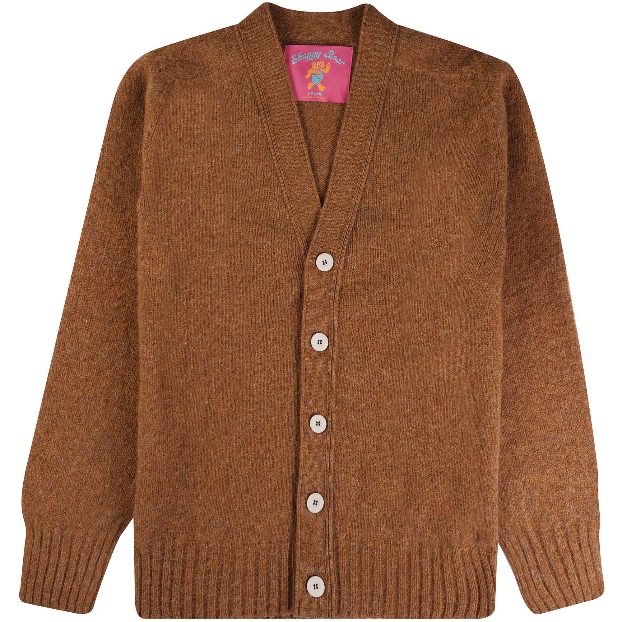 Howlin' Shaggy Bear Cardigan - Distant Earth