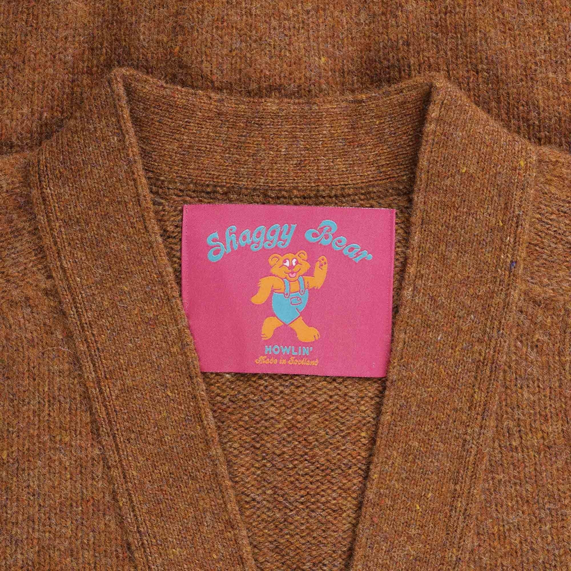 Howlin' Shaggy Bear Cardigan - Distant Earth
