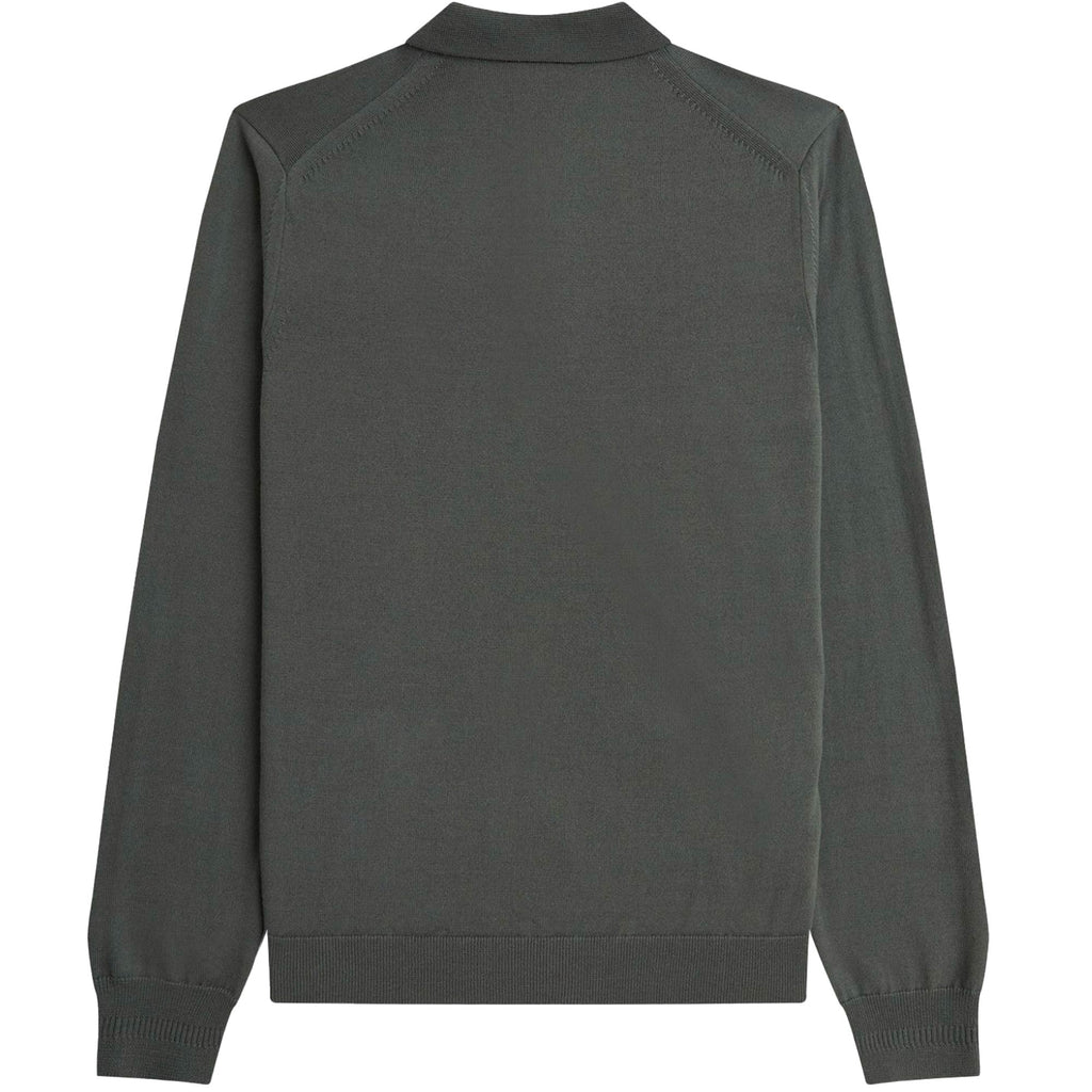 Fred Perry Classic Knitted Shirt - Field Green