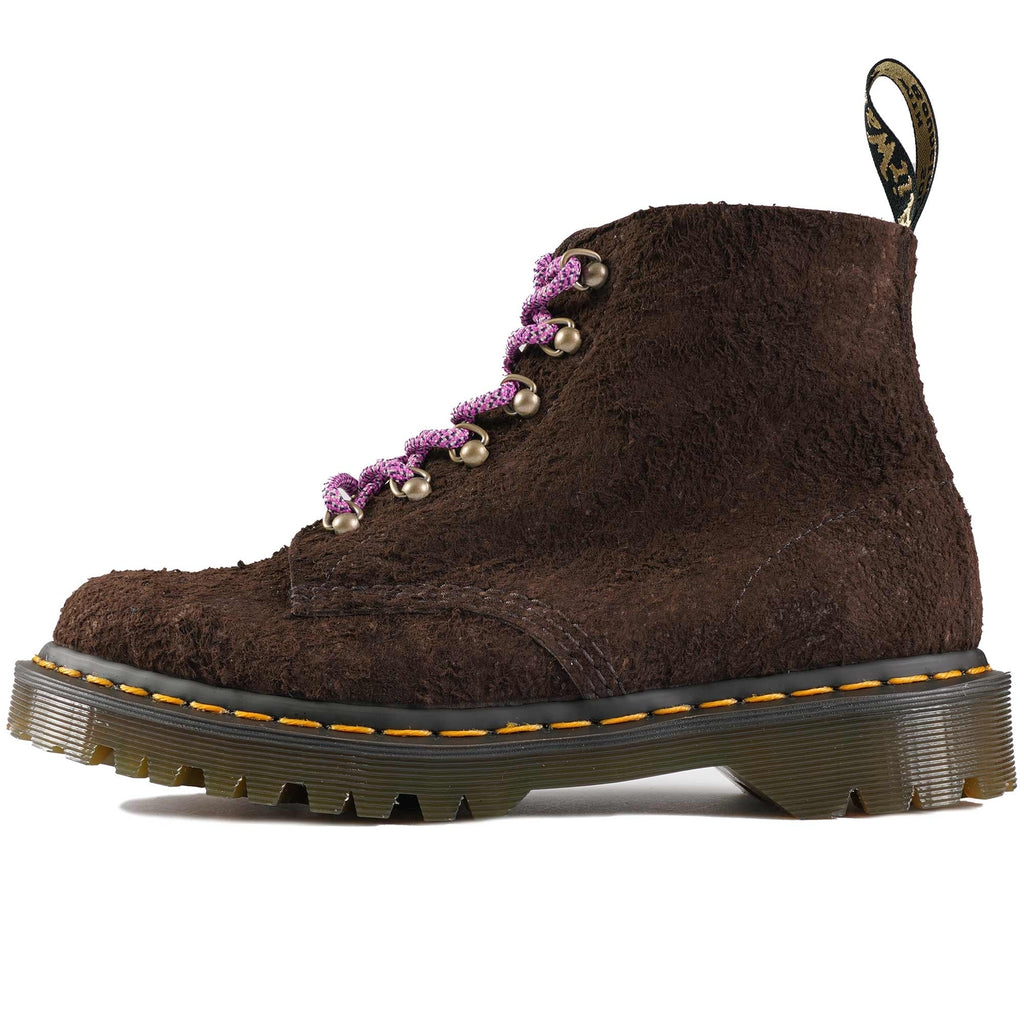Dr. Martens Made In England 101 Hardware Suede Boots - Dark Brown