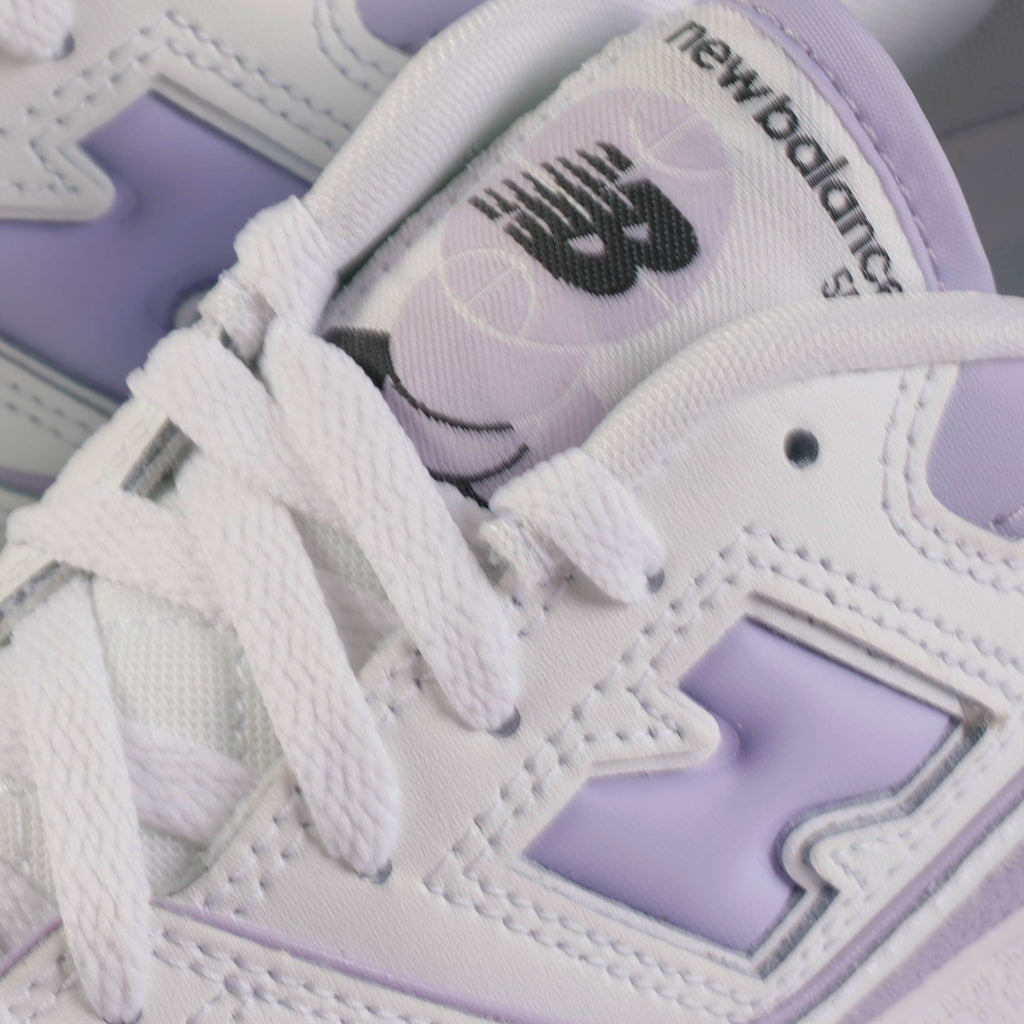 New Balance Womens 550s - White and Lilac