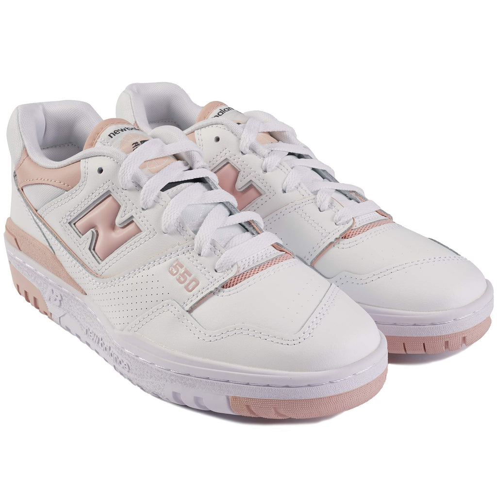 New Balance Womens 550s - White and Pink