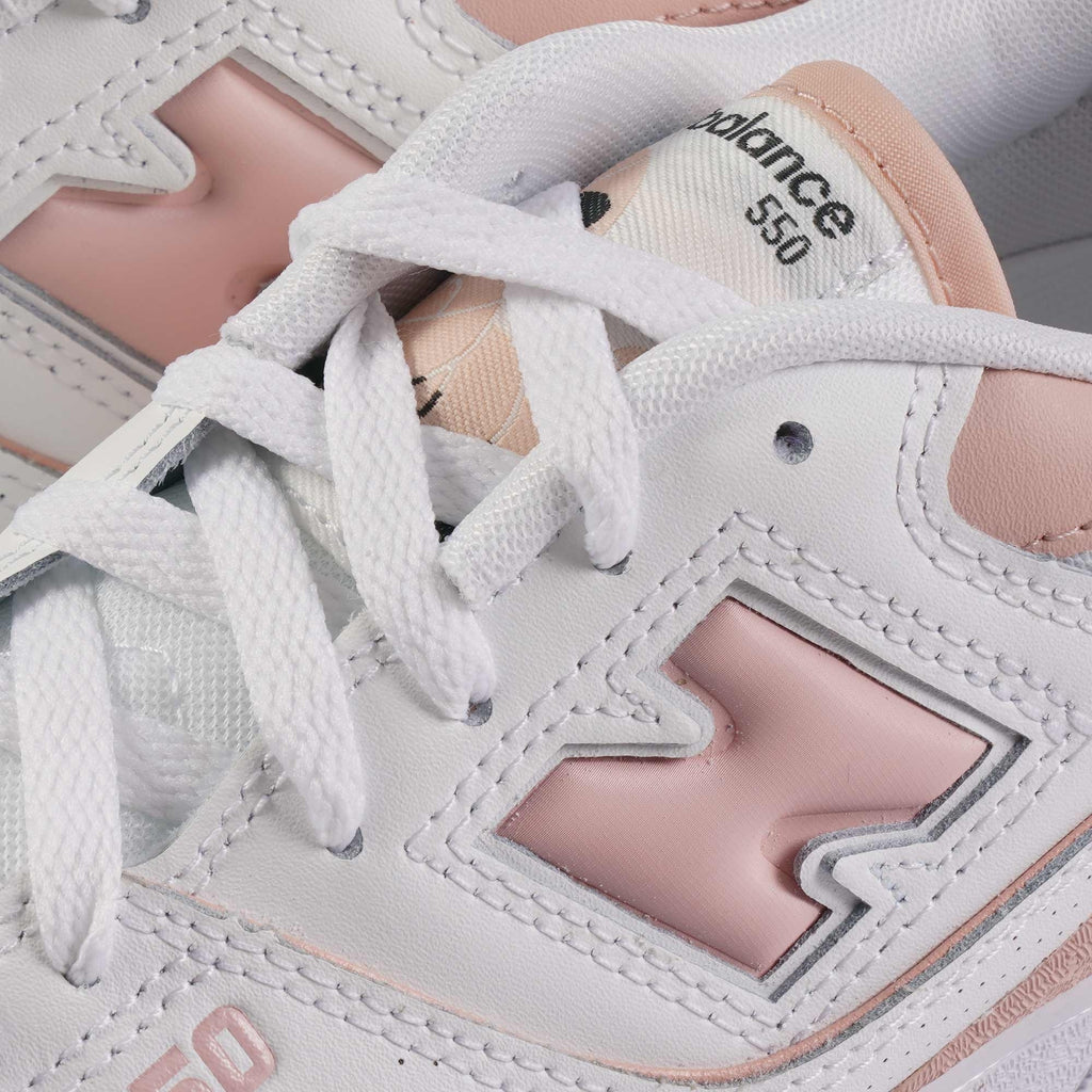 New Balance Womens 550s - White and Pink