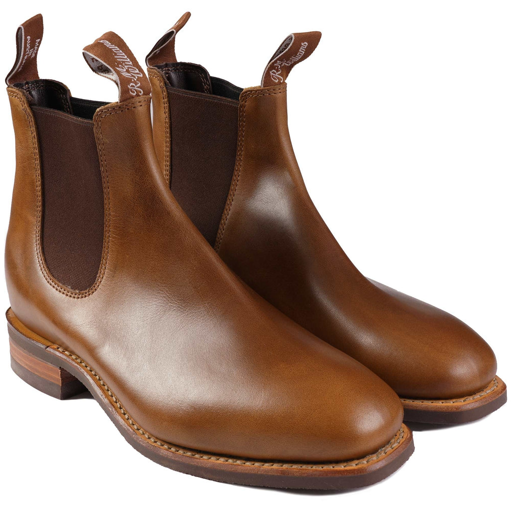 Comfort Craftsman Pull Up Leather Boot - Caramel