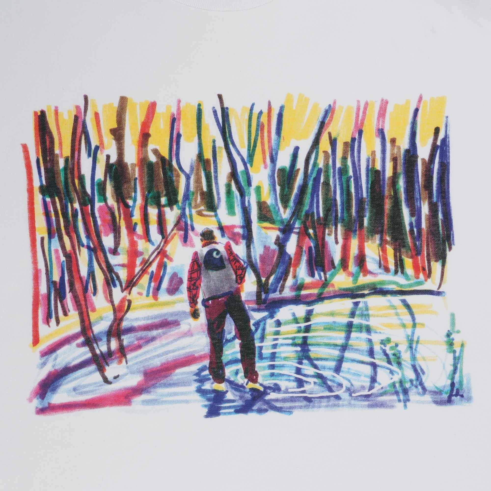Carhartt WIP Short Sleeve Ollie Mac Icy Lake T-Shirt - White