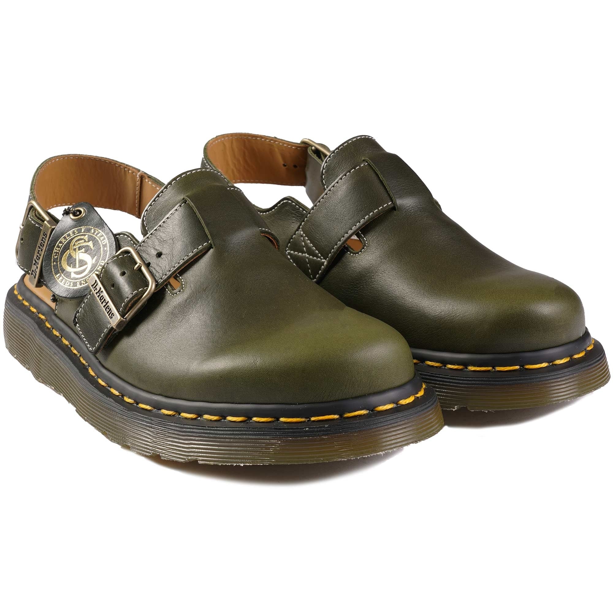 Dr. Martens Made In England Jorge Mules - Dark Green – Stuarts London