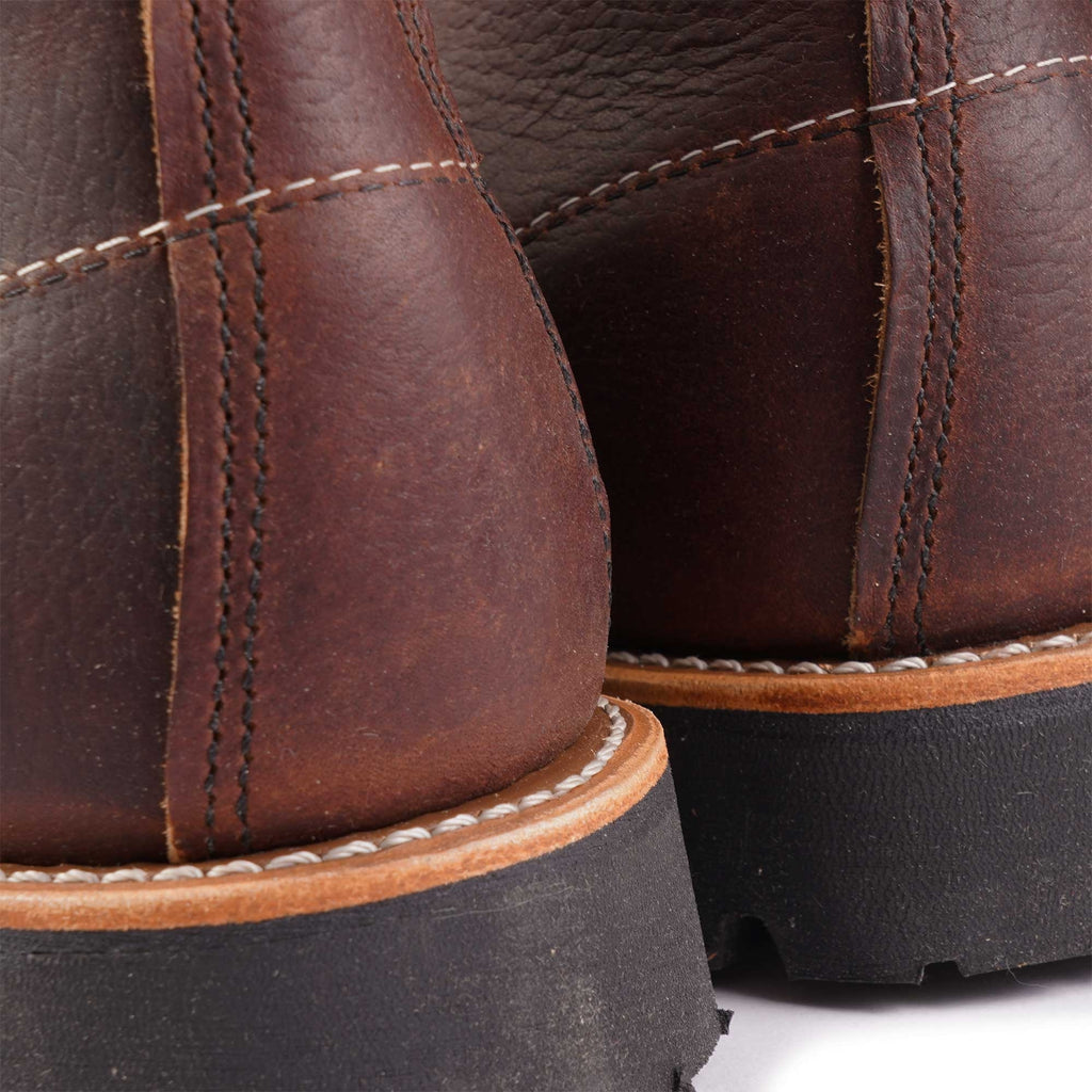 Roughneck Moc Toe Work Boots - Brown