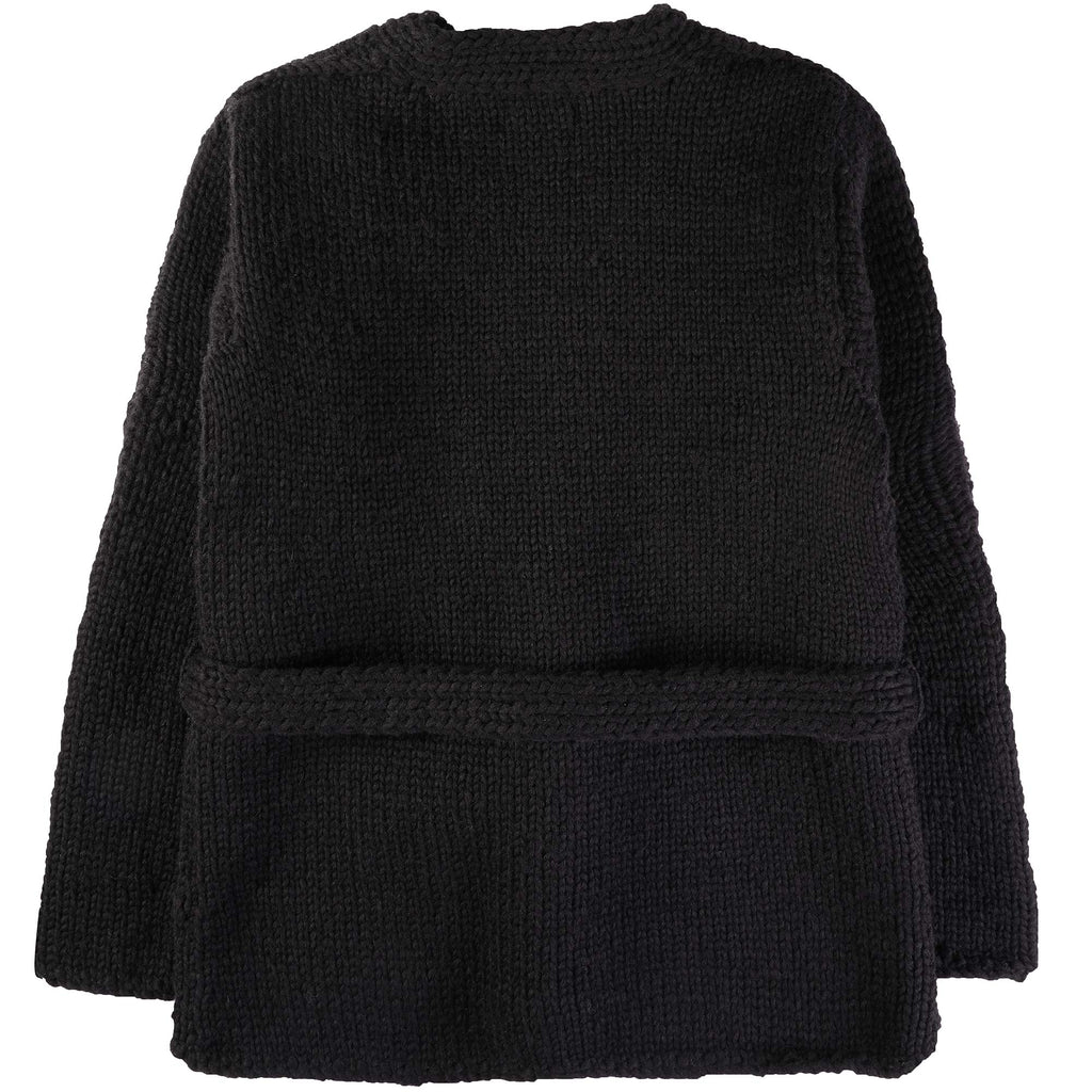 Faiz TS Heavy Weight Hand Knitted  Kyoto Robe - Black