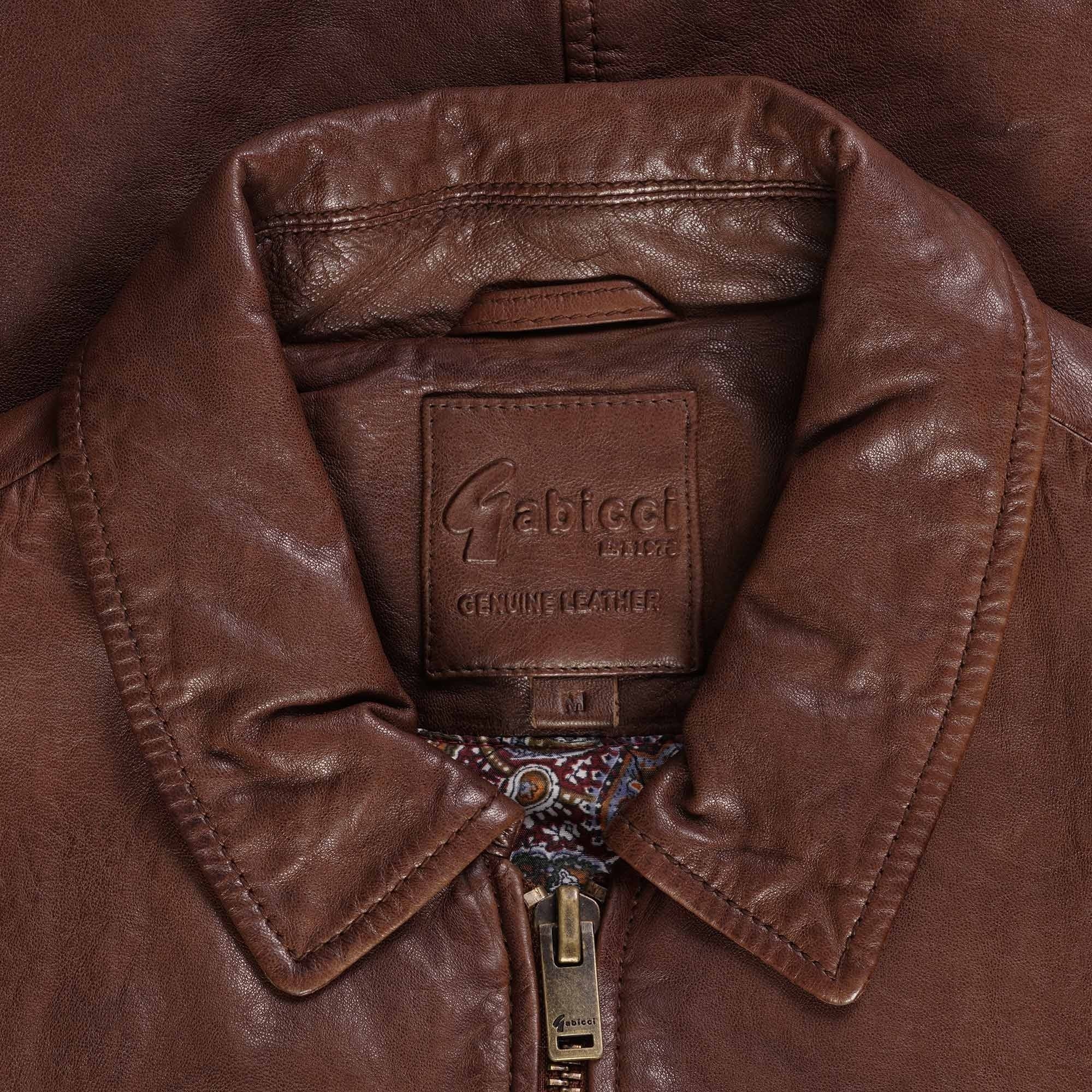 Gabicci Vintage Leather Jacket - Desert