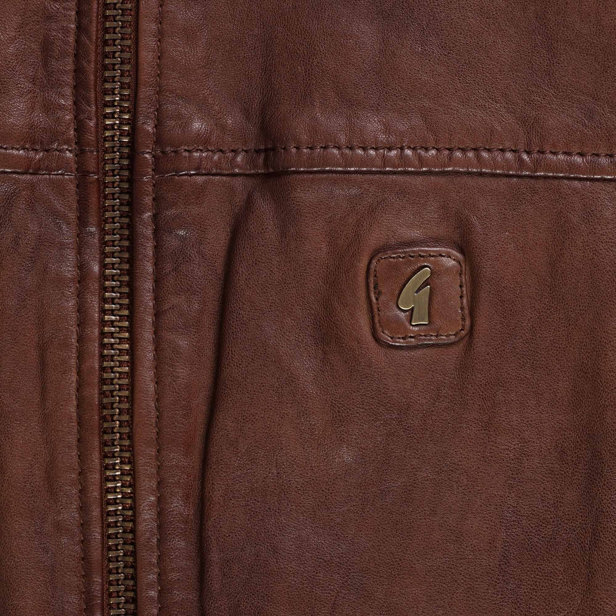 Gabicci Vintage Leather Jacket - Desert