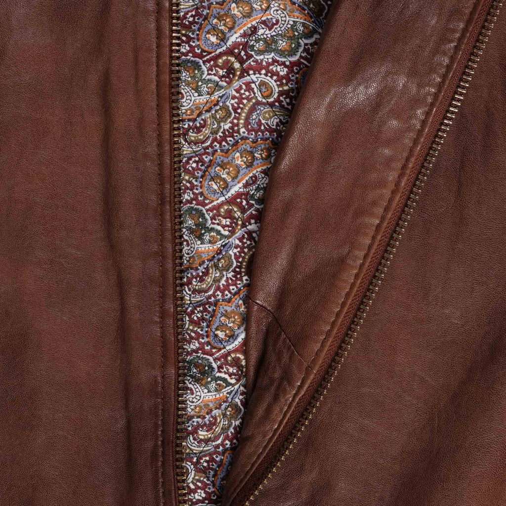 Gabicci Vintage Leather Jacket - Desert