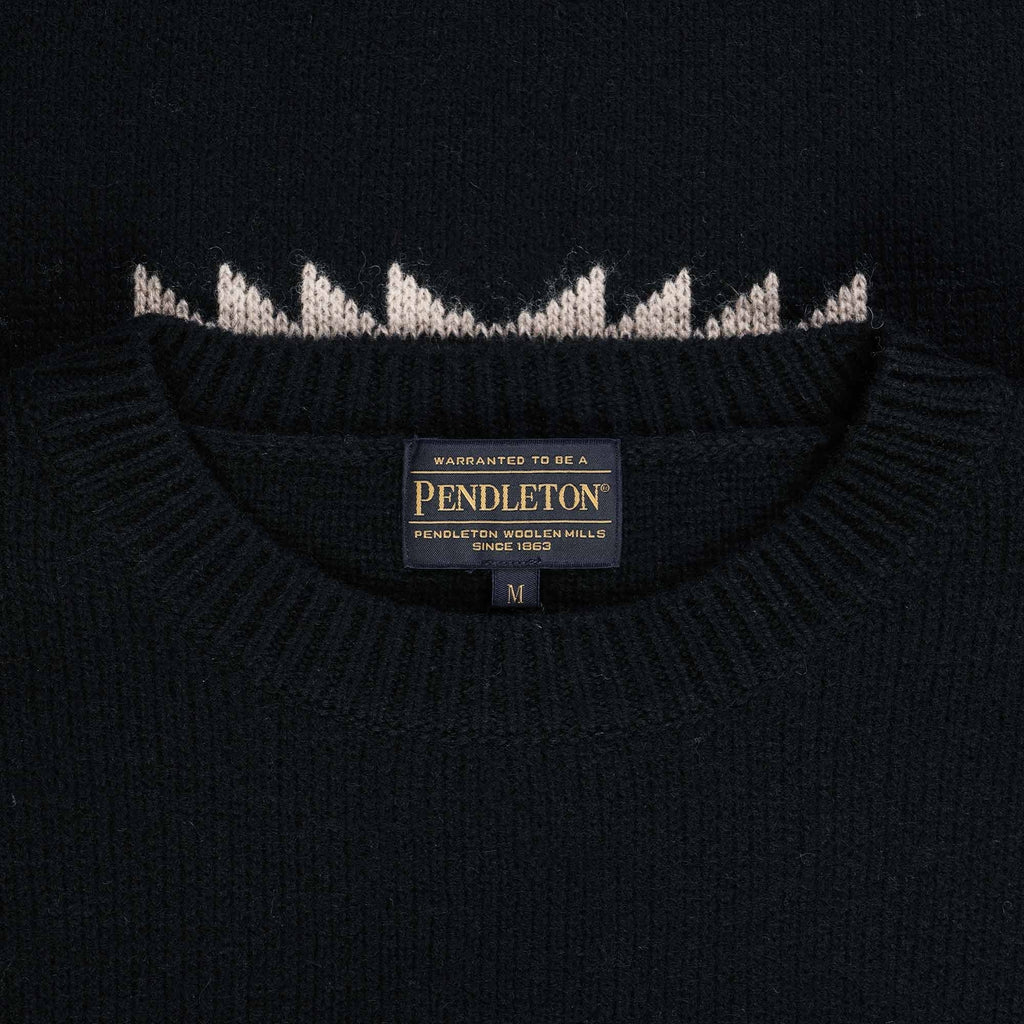 Pendleton Woolen Mills Crewneck Wool Pullover - Black
