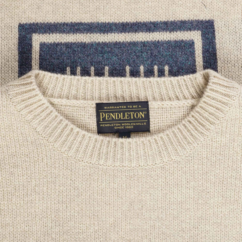Pendleton Woolen Mills Crewneck Wool Pullover - Ivory
