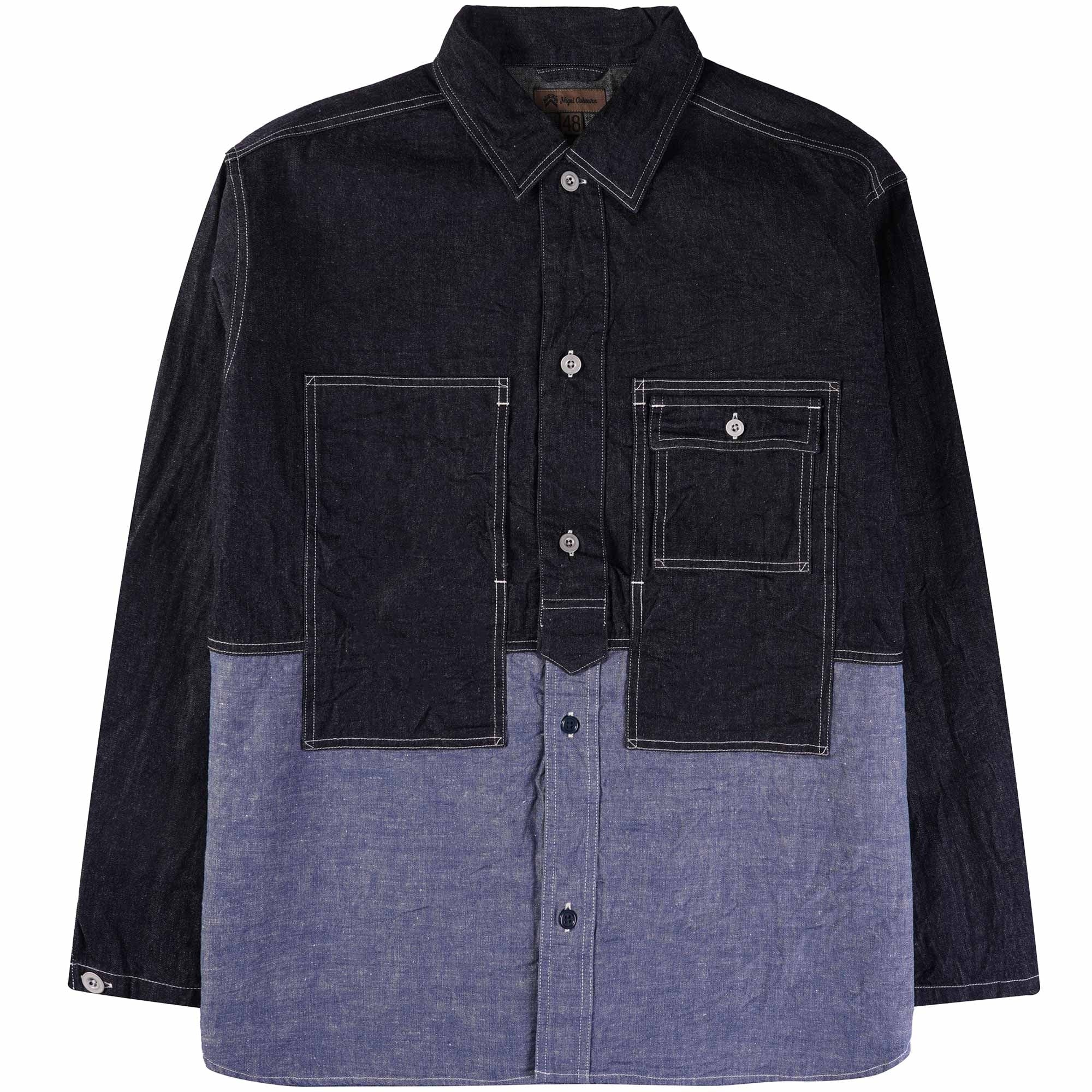 Nigel Cabourn Utility Shirt Type 2 10oz Denim - Indigo – Stuarts
