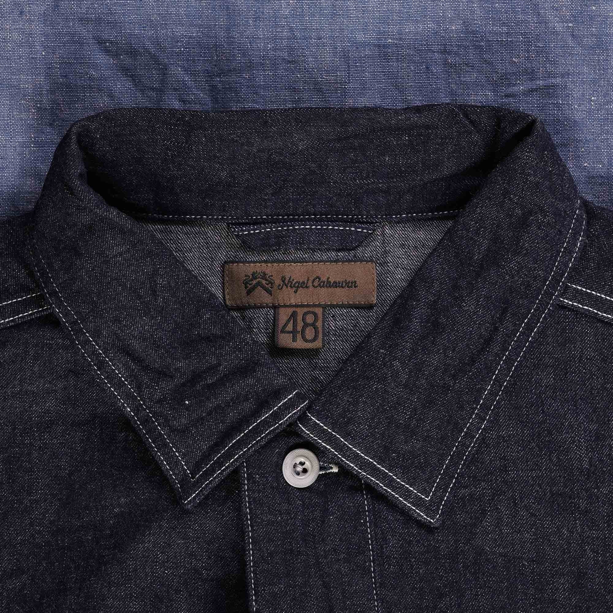 Nigel Cabourn Utility Shirt Type 2 10oz Denim - Indigo – Stuarts