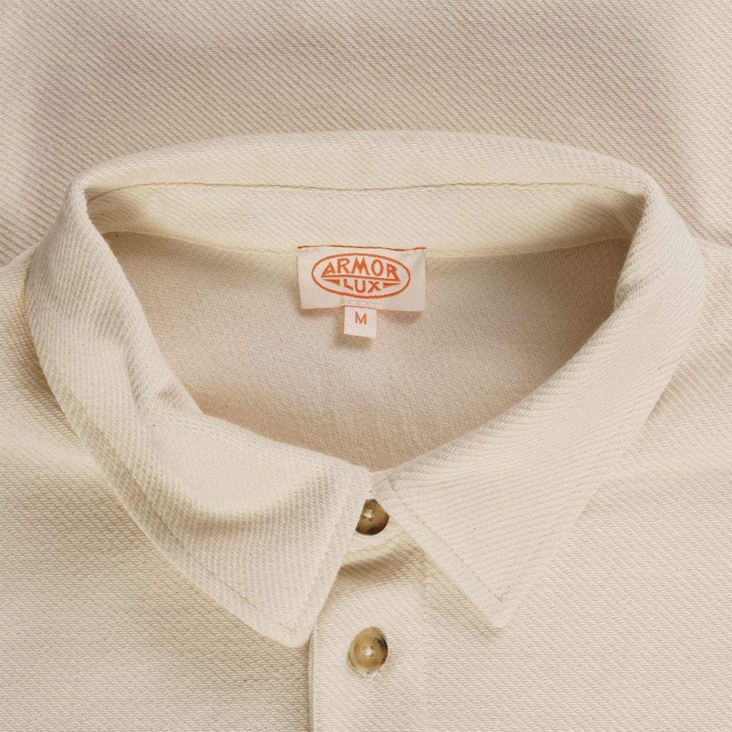Armor Lux Long Sleeve Polo Shirt - Natural