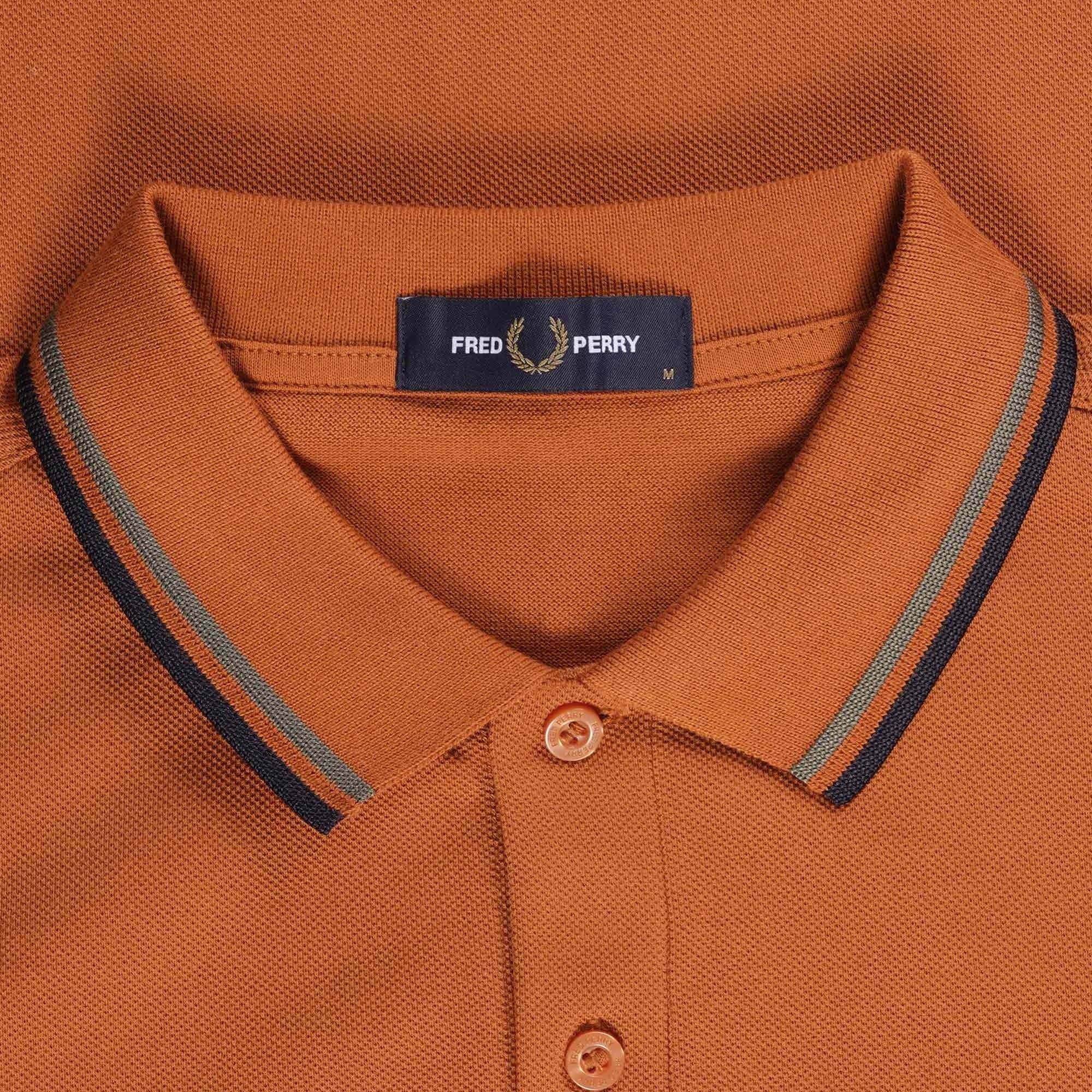 Fred Perry M3600 Twin Tipped Polo Shirt - Nut Flake
