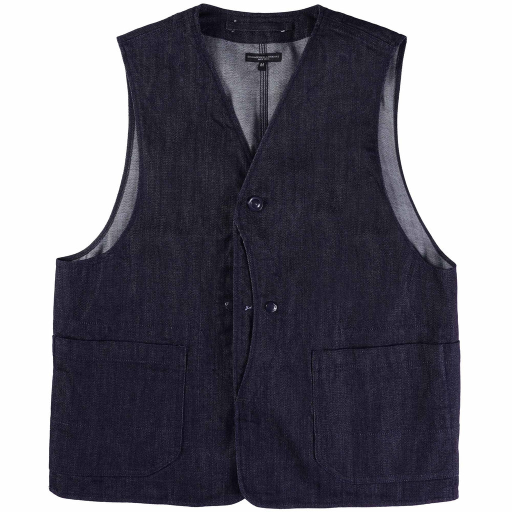 Engineered Garments Upland Vest - Indigo