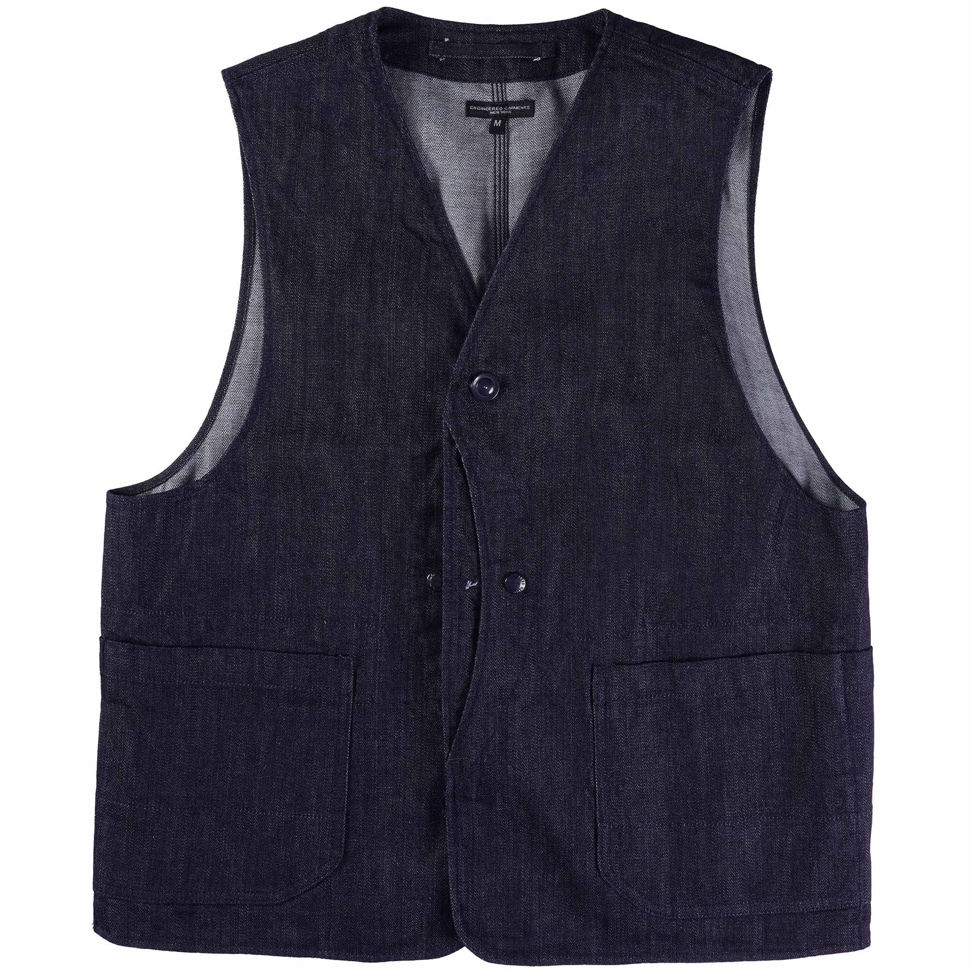 Engineered Garments Upland Vest - Indigo