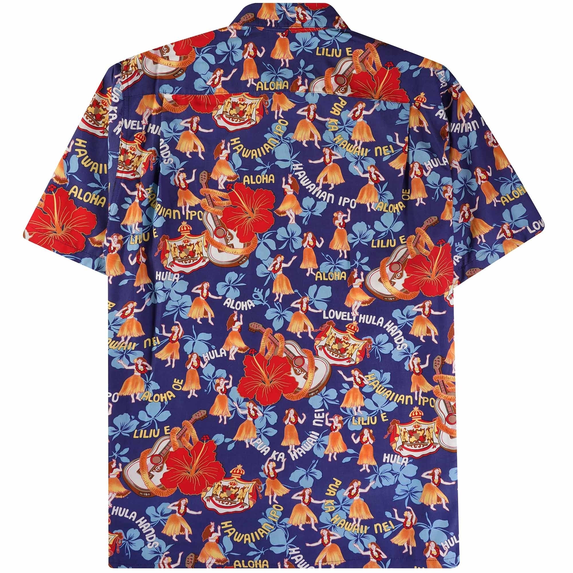 Convertible-Collar Printed Cotton Shirt - Hula Sage